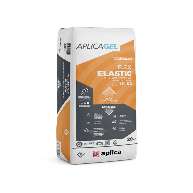 CIMENTO COLA APLICAGEL FLEX ELASTIC C2TES2 20KG BRANCO