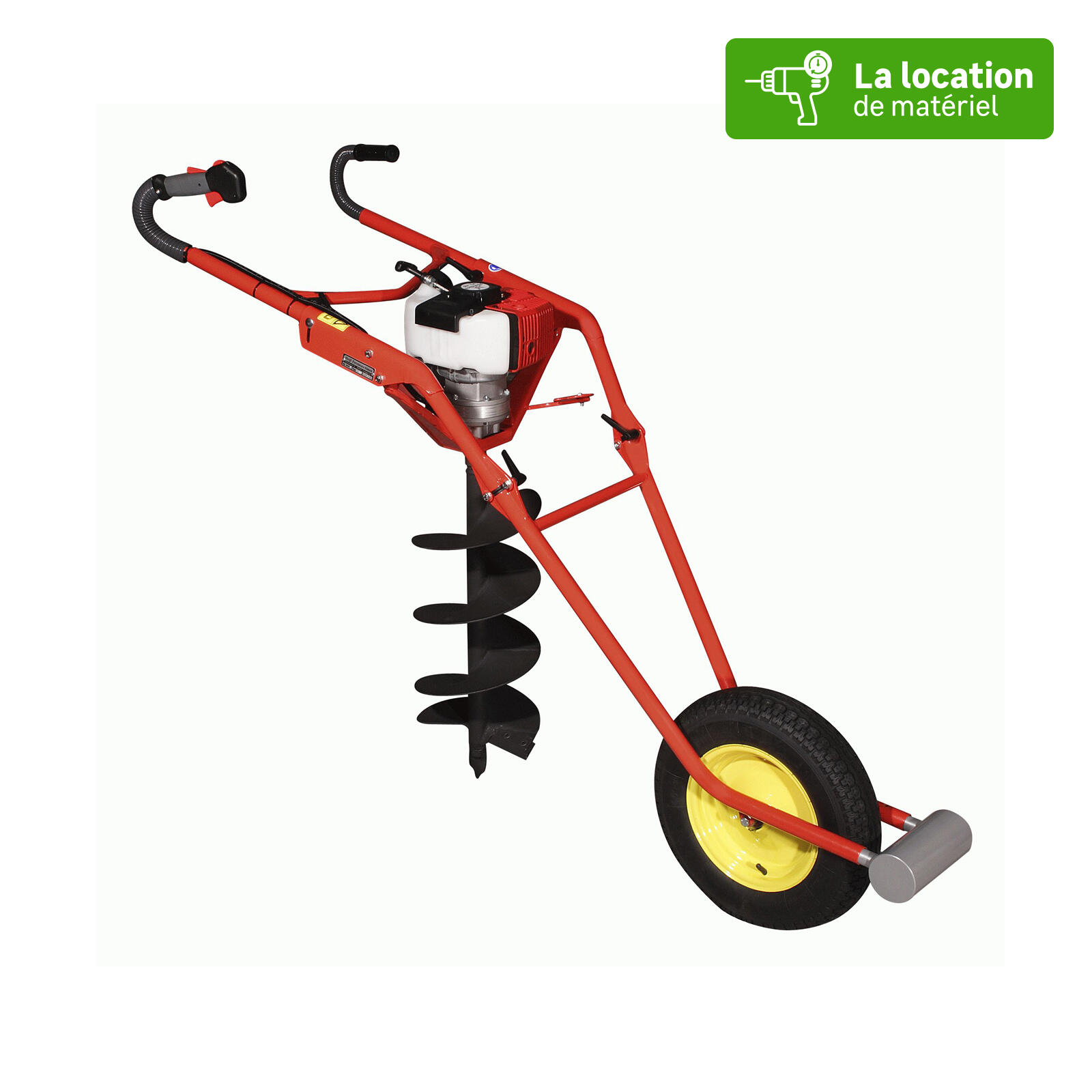Tarière Pour Perceuse WERHE 100mm X 250mm - Tarière De Jardin Pour Visseuse Sans Fil, Idéale Pour Planter Et Creuser