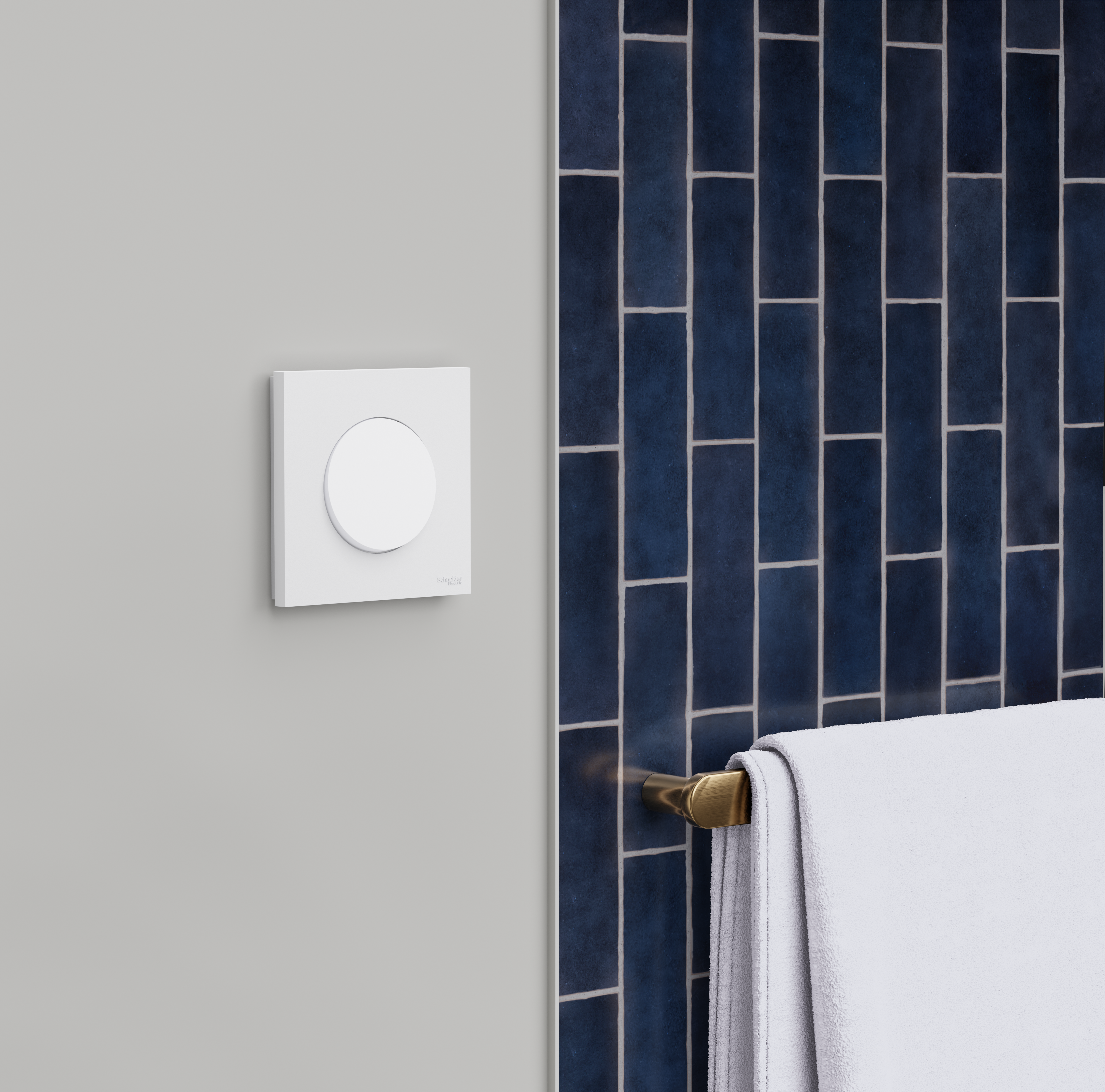 Lot 5 interrupteurs va-et-vient/pouss. complet Odace, SCHNEIDER ELECTRIC , blanc - 3