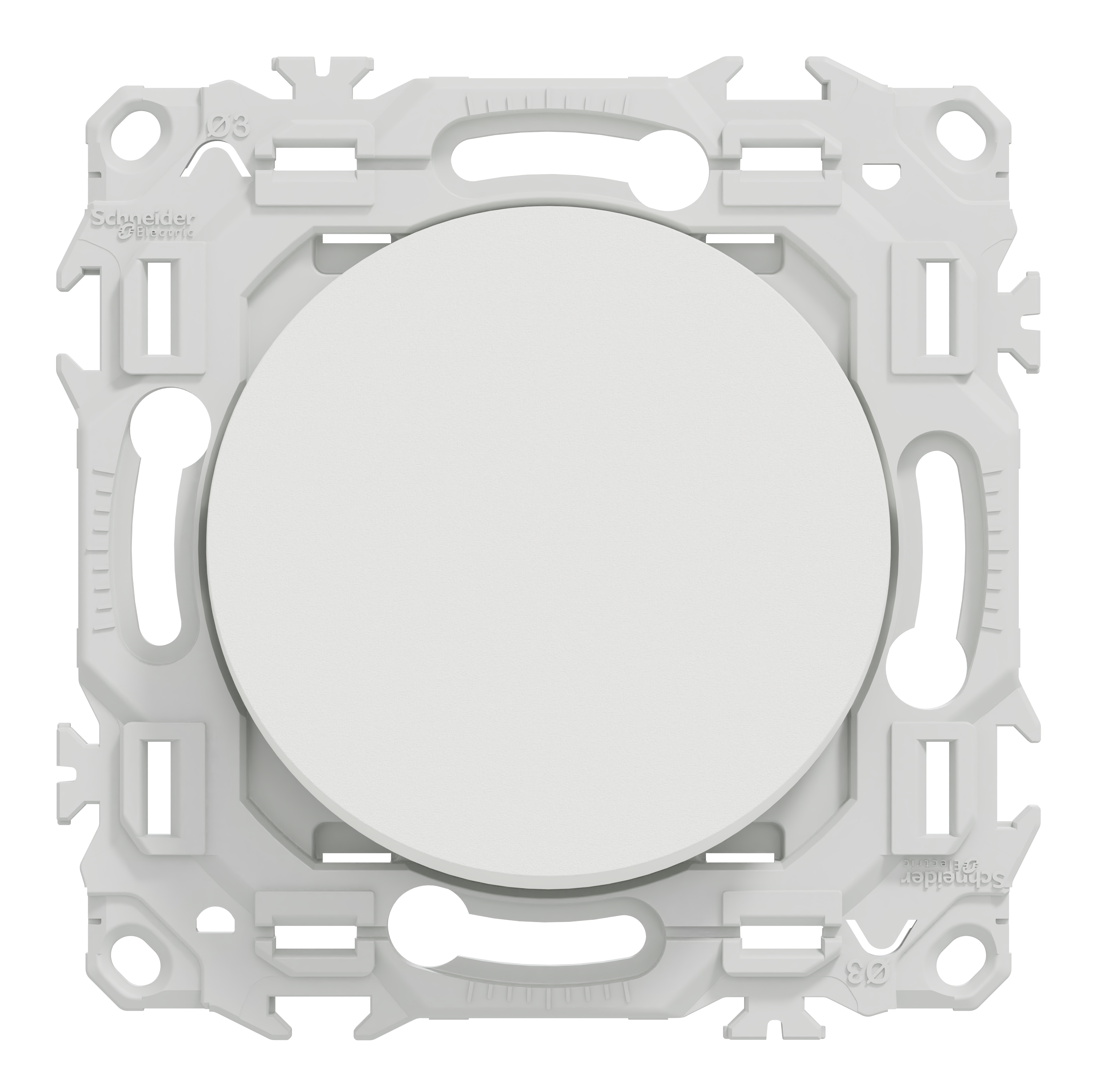 Lot de 10 interrupteurs va-et-vient ou poussoir Odace, SCHNEIDER ELECTRIC, blanc - 2
