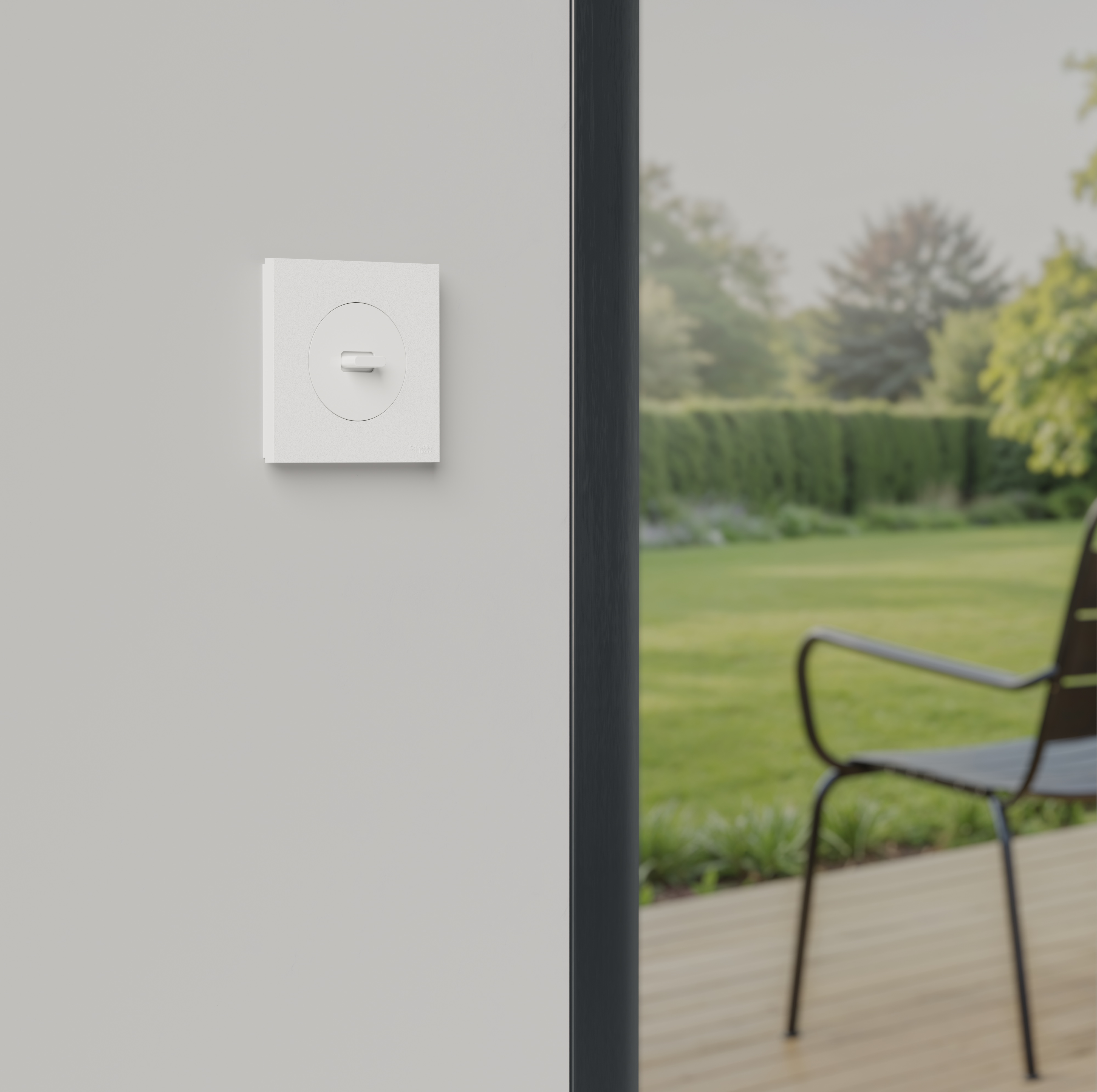 Plaque de finition 1 poste blanche ODACE lot de 20 - SCHNEIDER ELECTRIC - 5