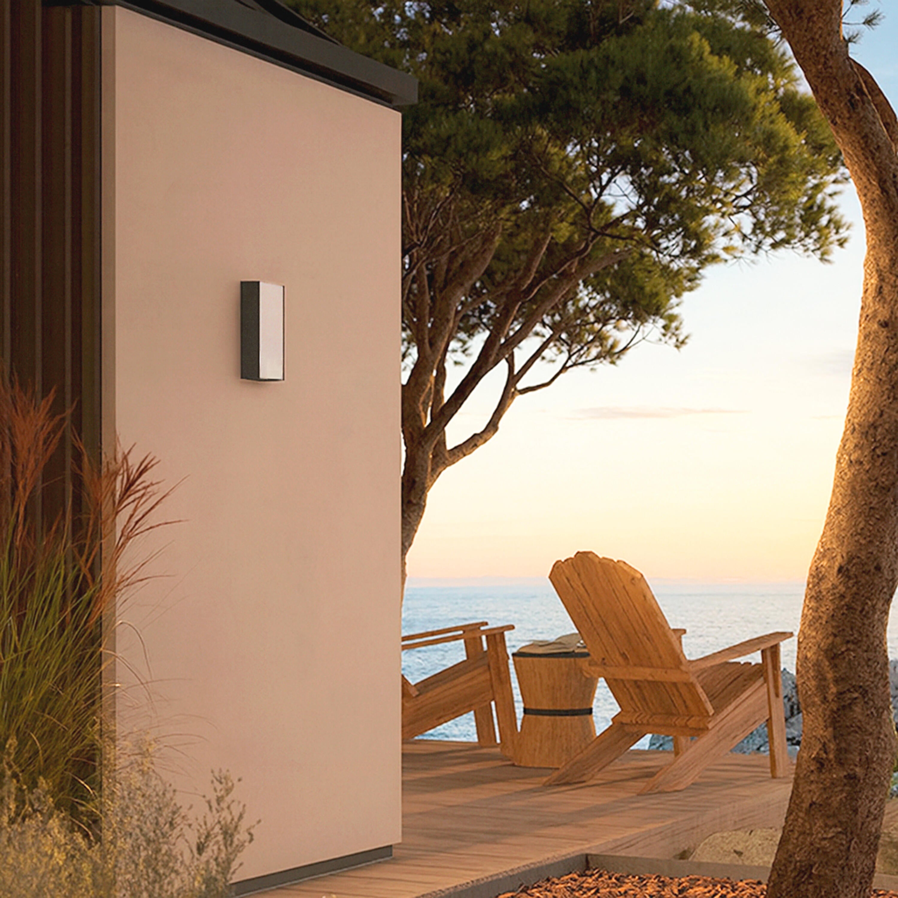 Aplique de pared exterior de aluminio negro LED 1 luz CIZUR SEASIDE INSPIRE IP65  - 10