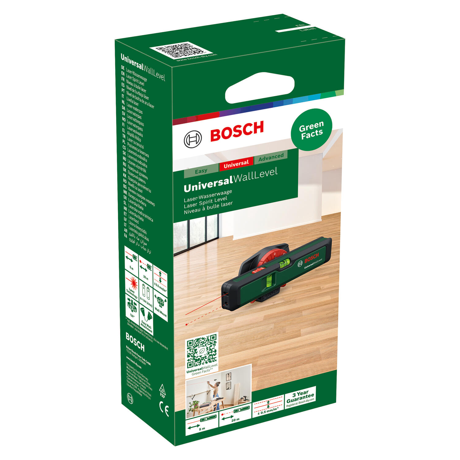 Livella laser BOSCH UniversalWallLevel 5 m - 3