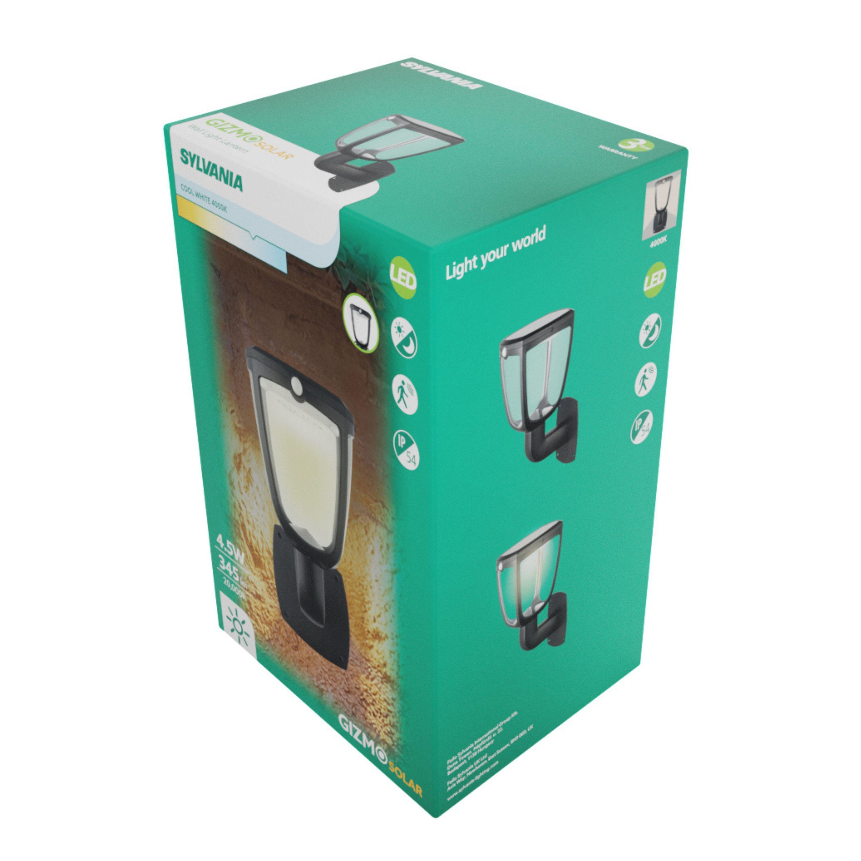 Applique extérieure solaire à détecteur de mouvement Gizmo 345 Lm noir SYLVANIA - 5