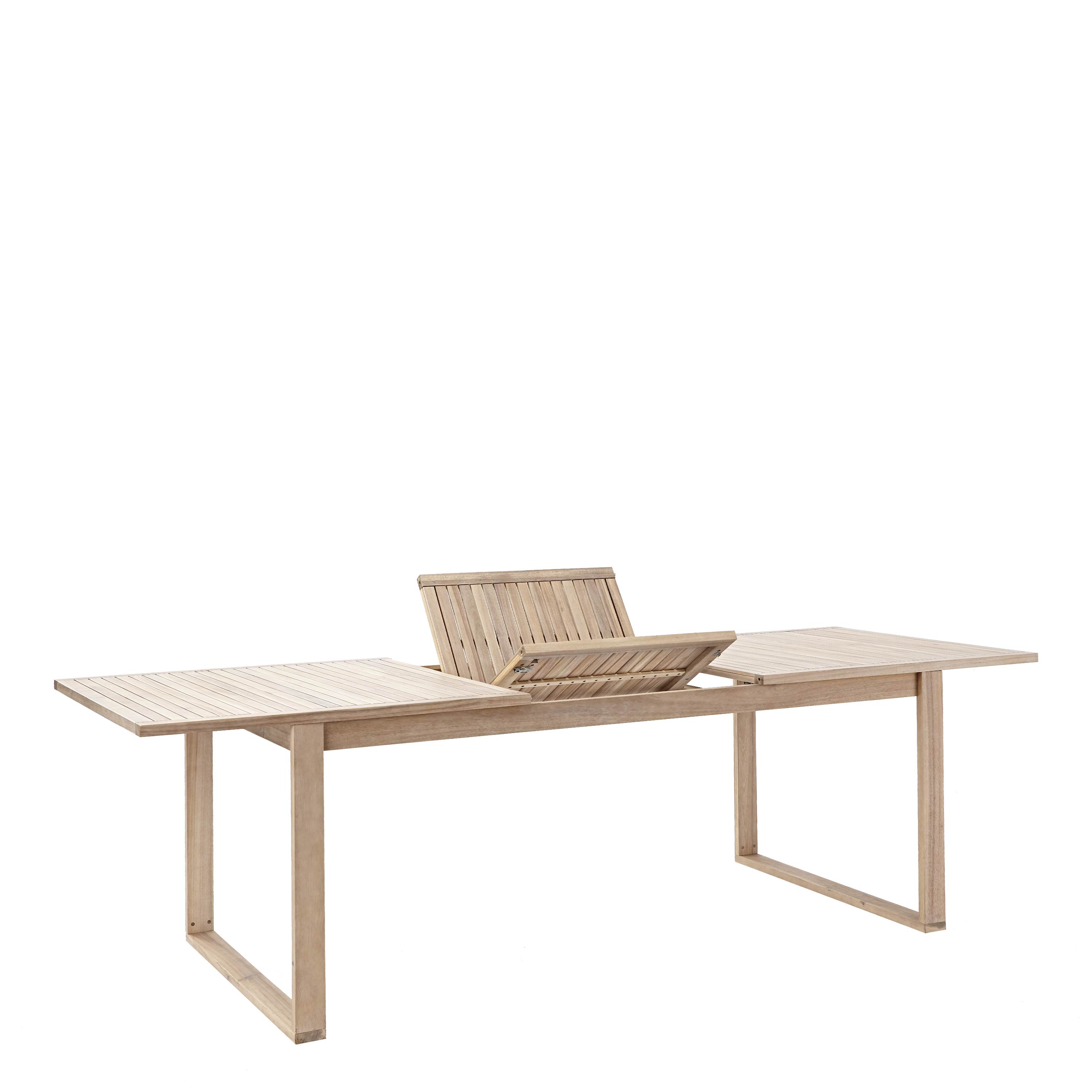 Set tavolo e sedie Solaris NATERIAL in acacia marrone per 6 persone - 2