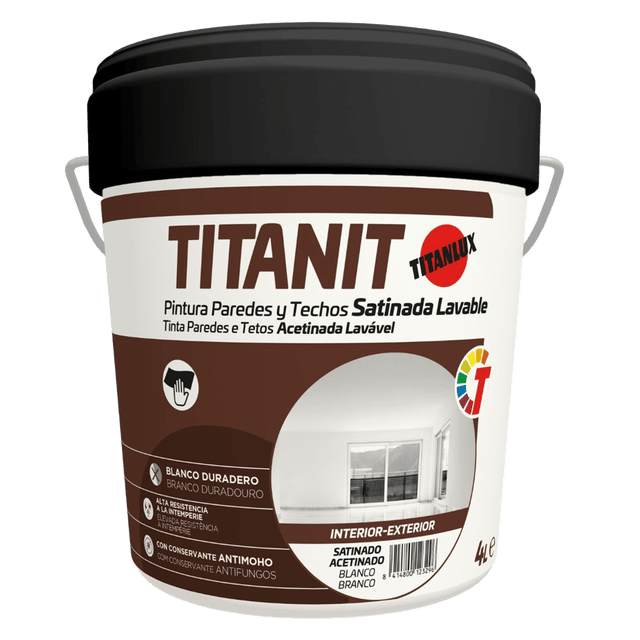 BASE PLASTICA SATINADA TITANIT 4L TONOS CLAROS