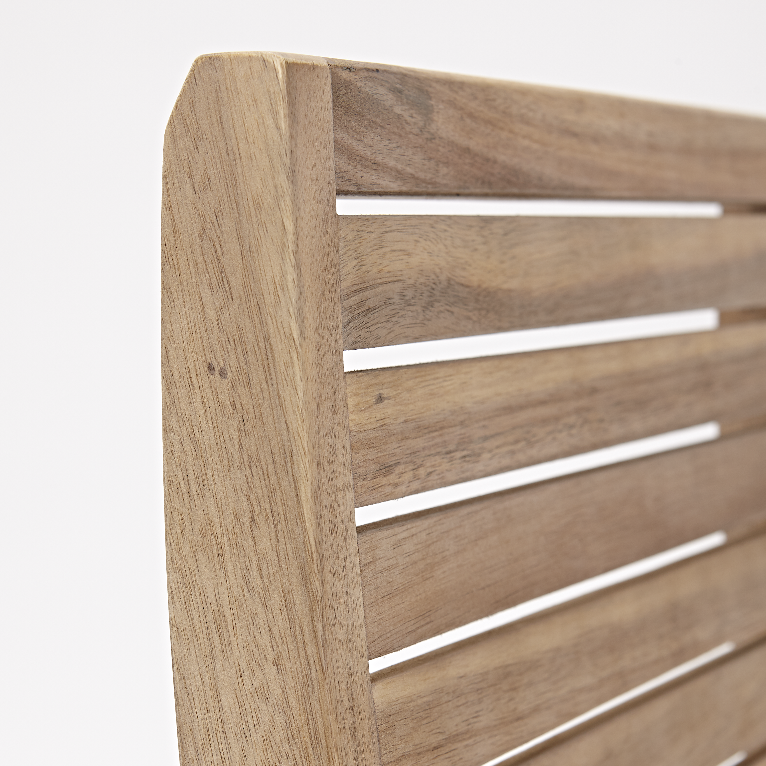 Sedia da giardino pieghevole in acacia Solaris NATERIAL, seduta in acacia beige - 24