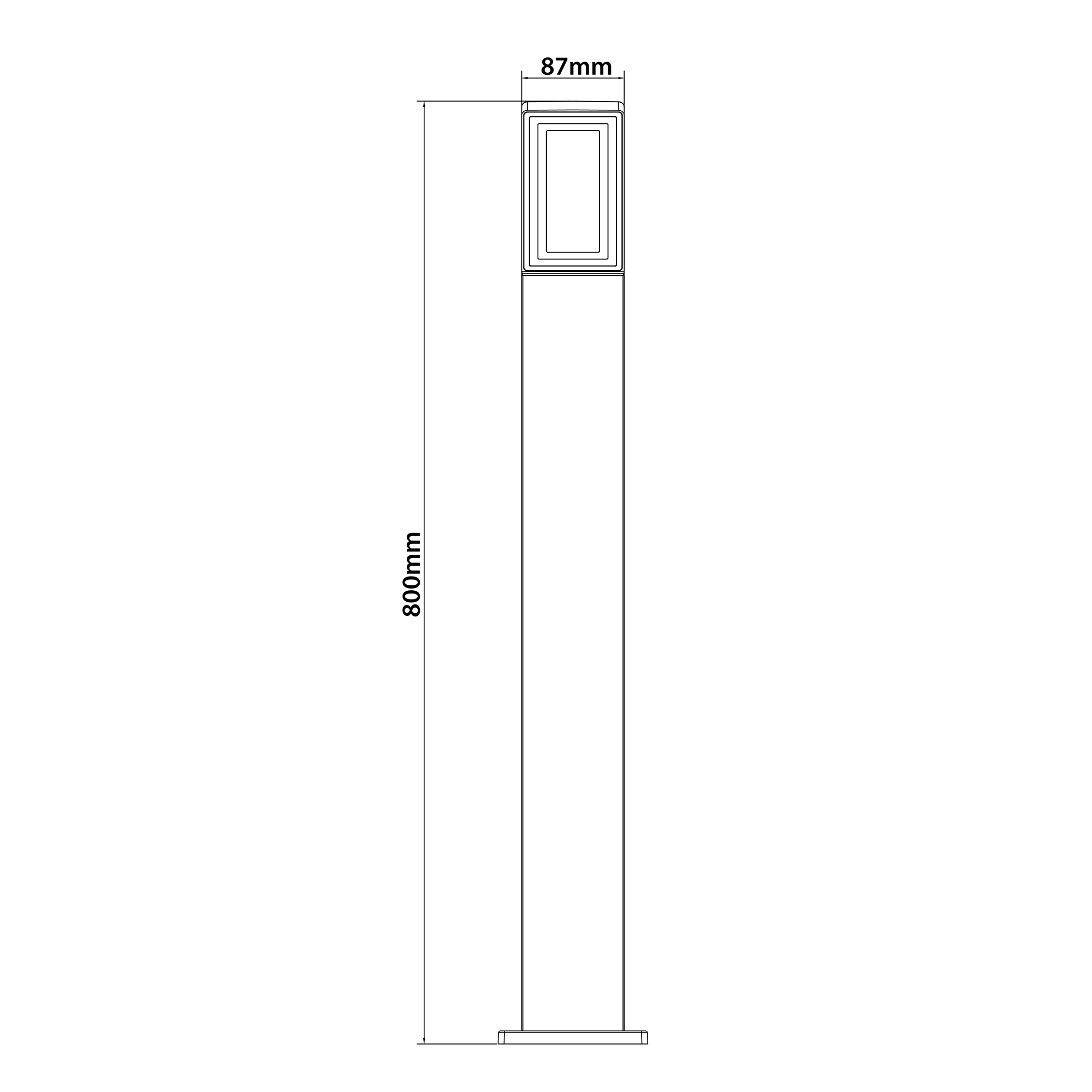 Potelet extérieur Led Rilievo, 1000 Lumens, variation blancs/ intensité, INSPIRE - 11