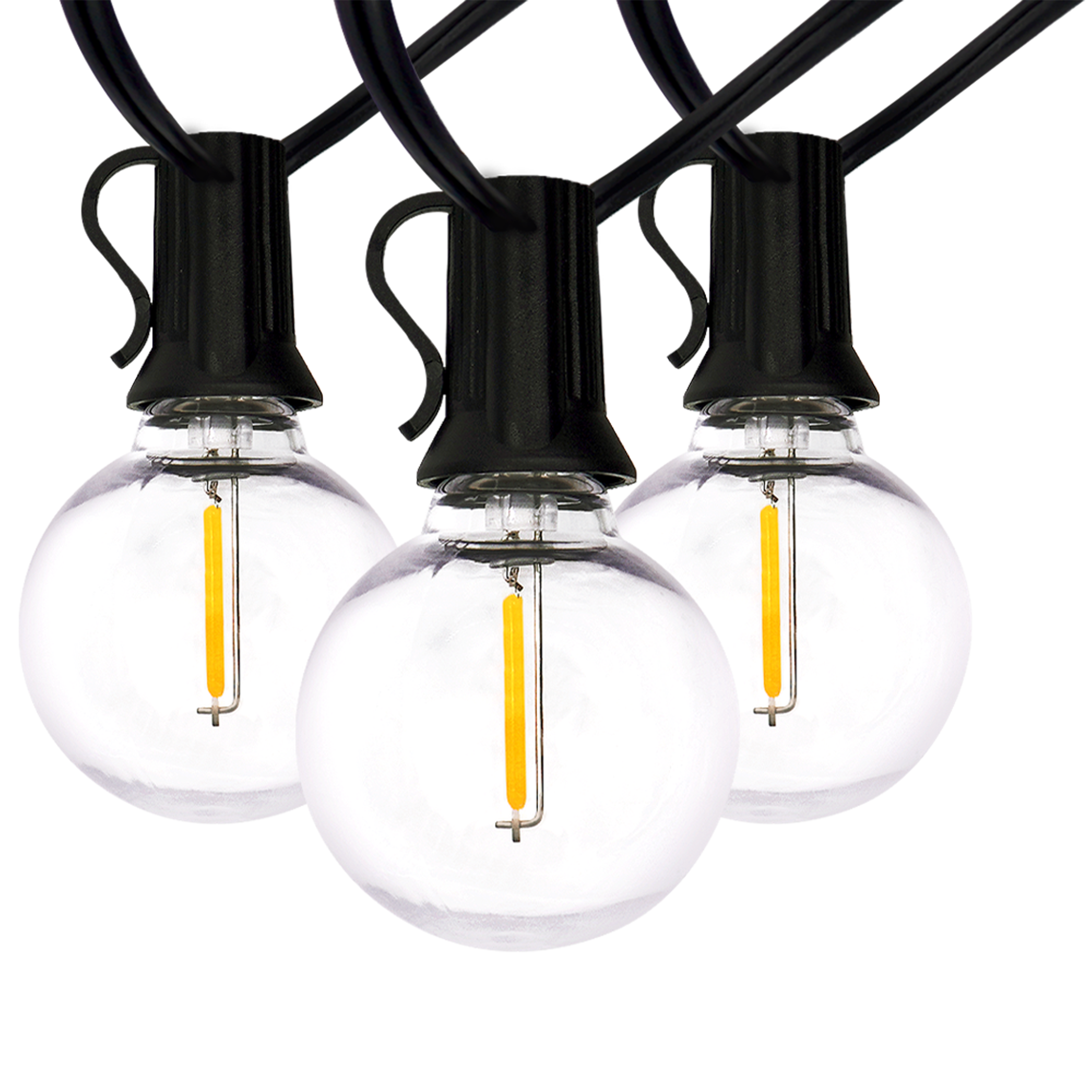 Grinalda solar 2 m 25 luzes 2.2 lúmens 2700 K IP44 exterior preto Inspire - 16