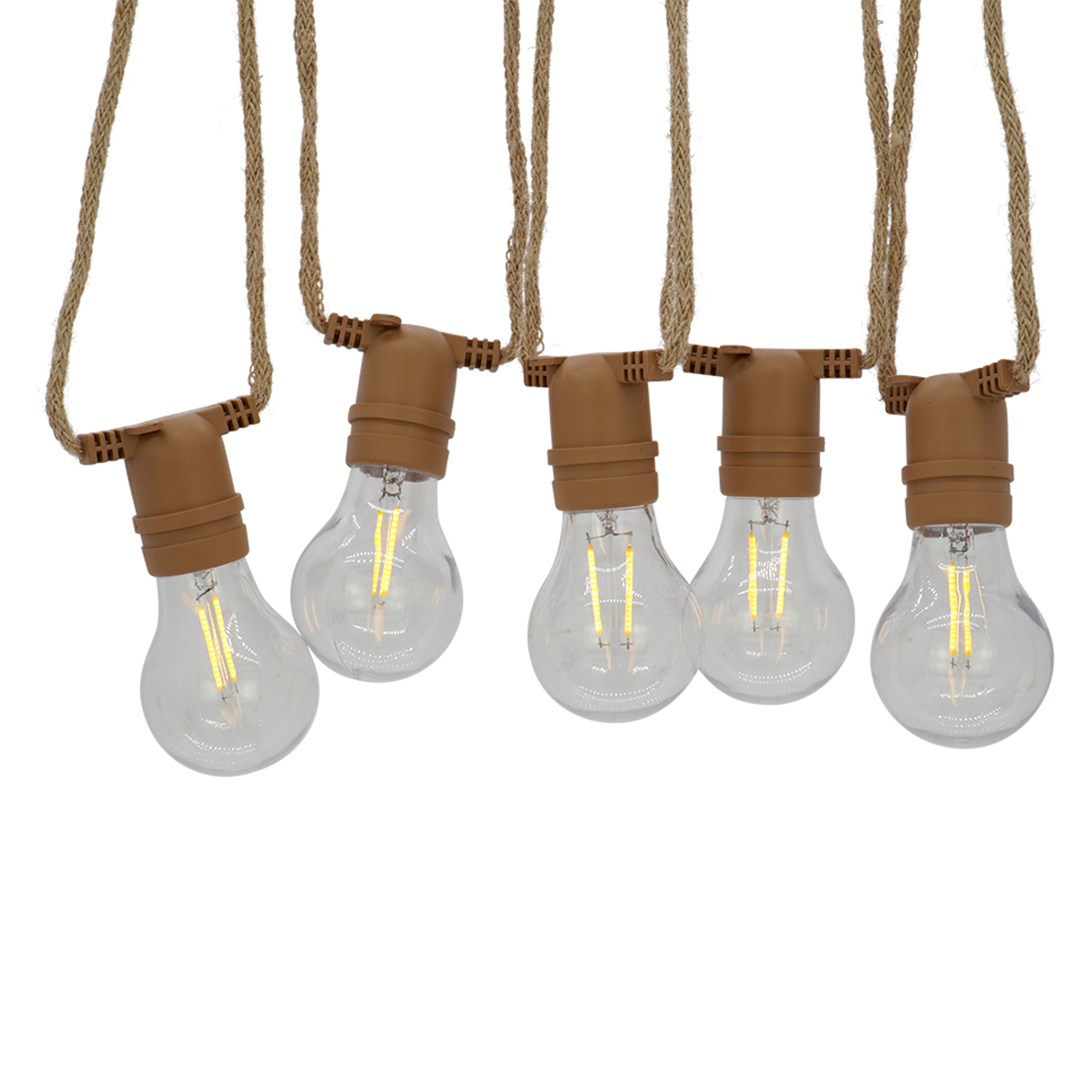 Girlanda ogrodowa Minta LED z pilotem 10x44 lm ciepła barwa 5 m IP44 brązowa Inspire - 10