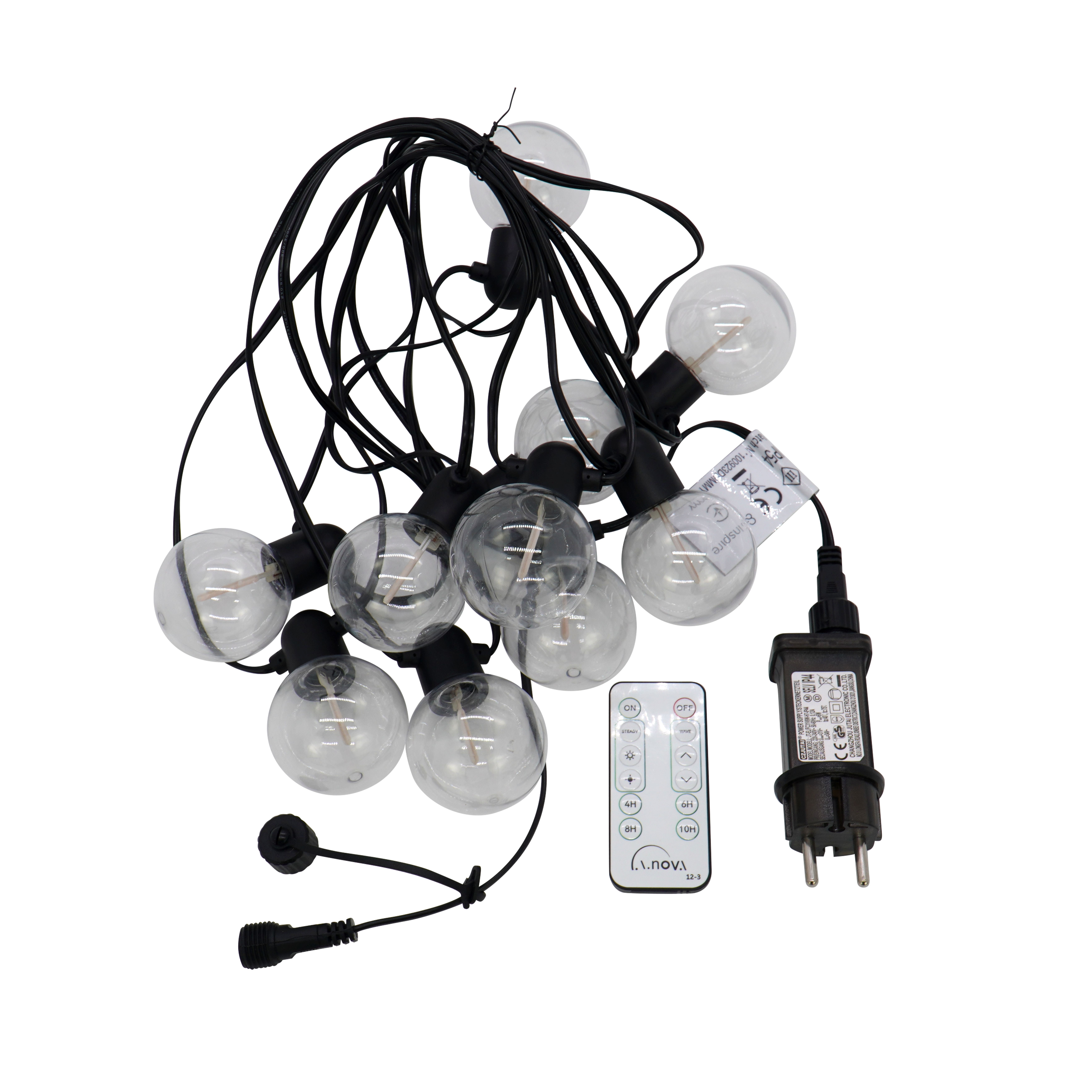 Guirlande extérieure L.5m 10 ampoules variation couleurs/blanc, Stelina INSPIRE - 10