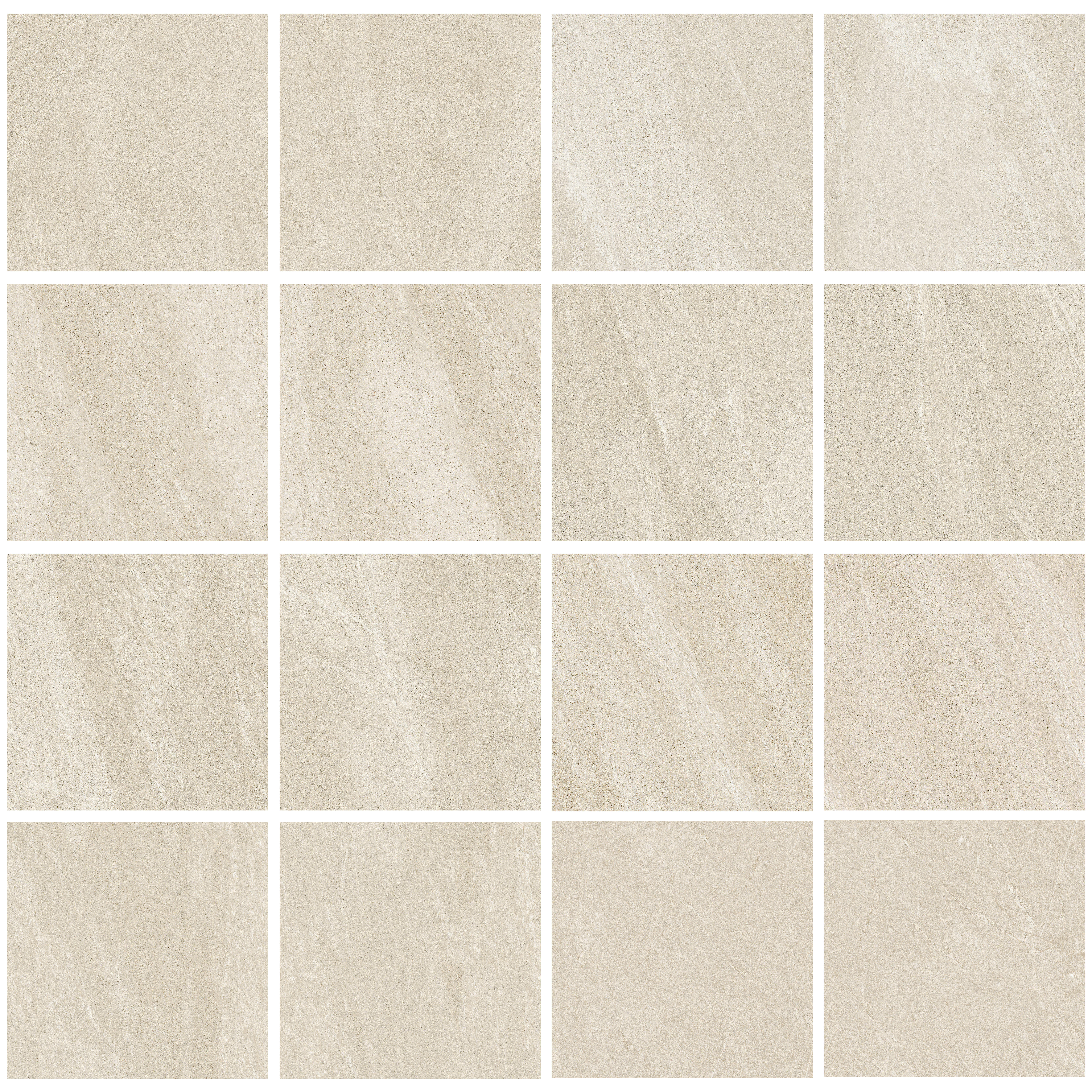 Carrelage sol intérieur effet pierre beige Milano l.60 x L.60 cm 1,08M2 - 5