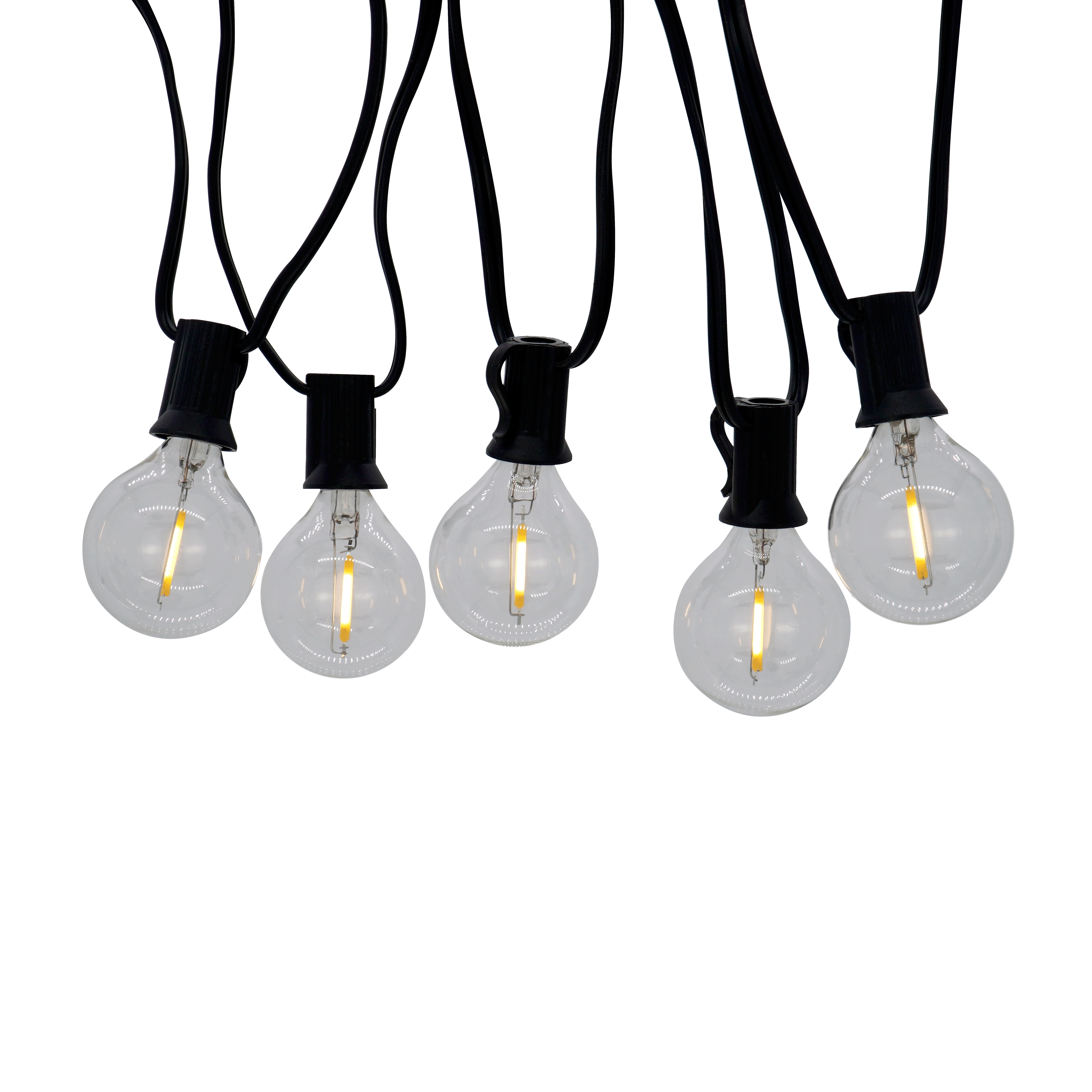 Grinalda solar 2 m 25 luzes 2.2 lúmens 2700 K IP44 exterior preto Inspire - 15