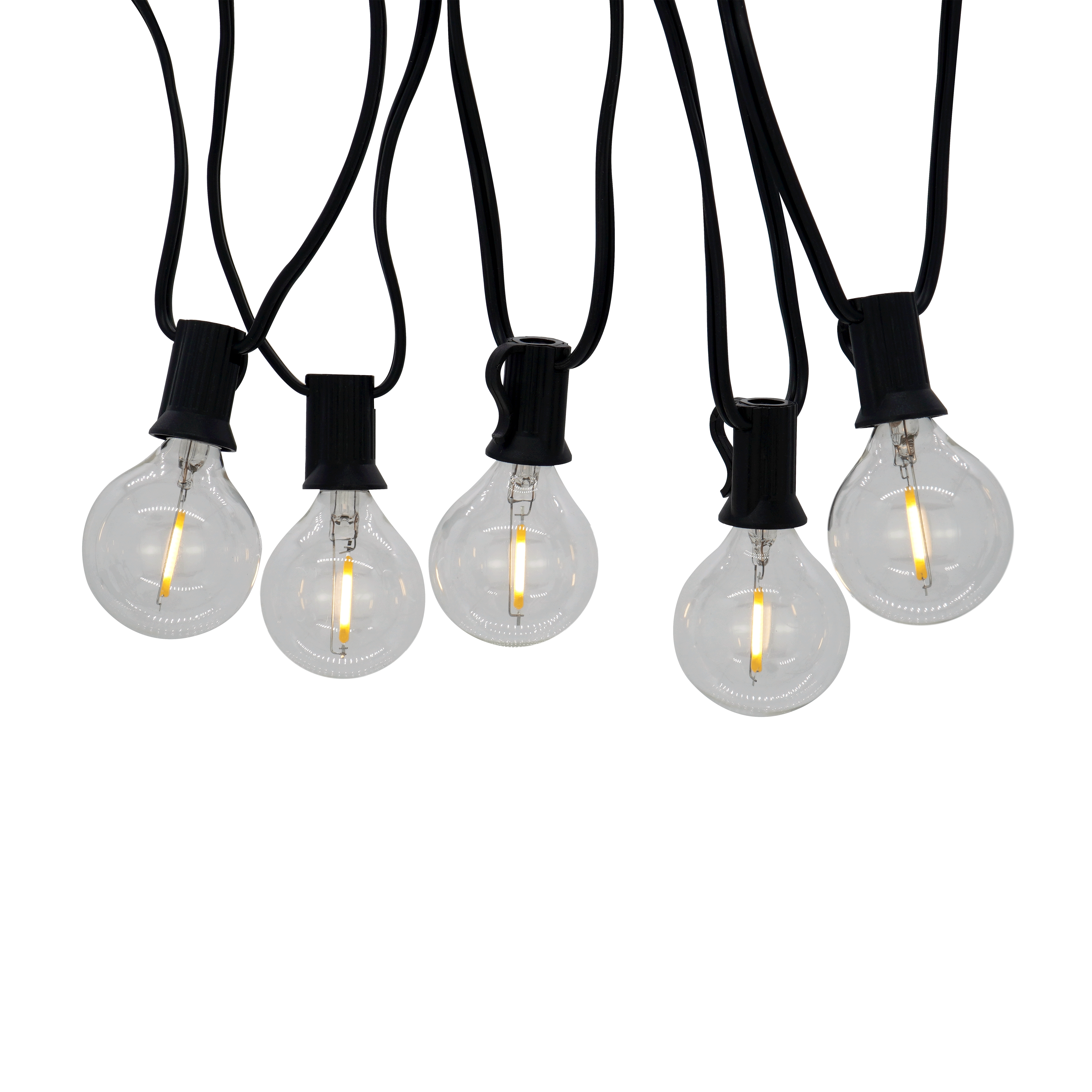 Grinalda solar 2 m 25 luzes 2.2 lúmens 2700 K IP44 exterior preto Inspire - 7