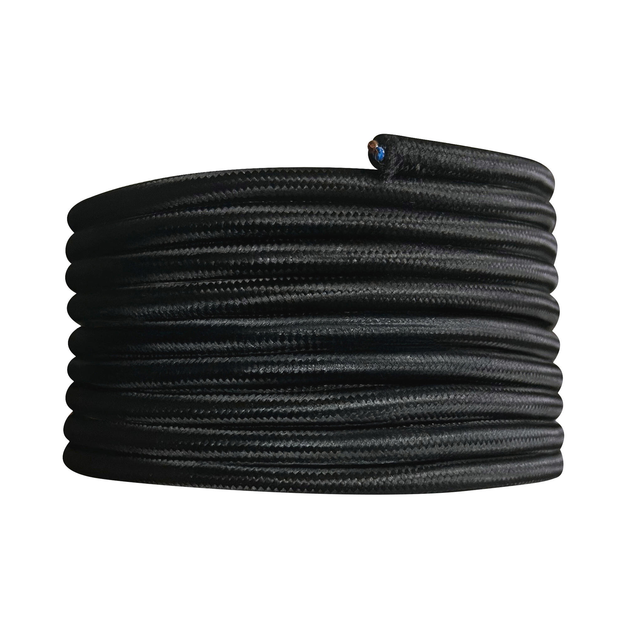 Câble tissu, TIBELEC noir, 3 m - 2