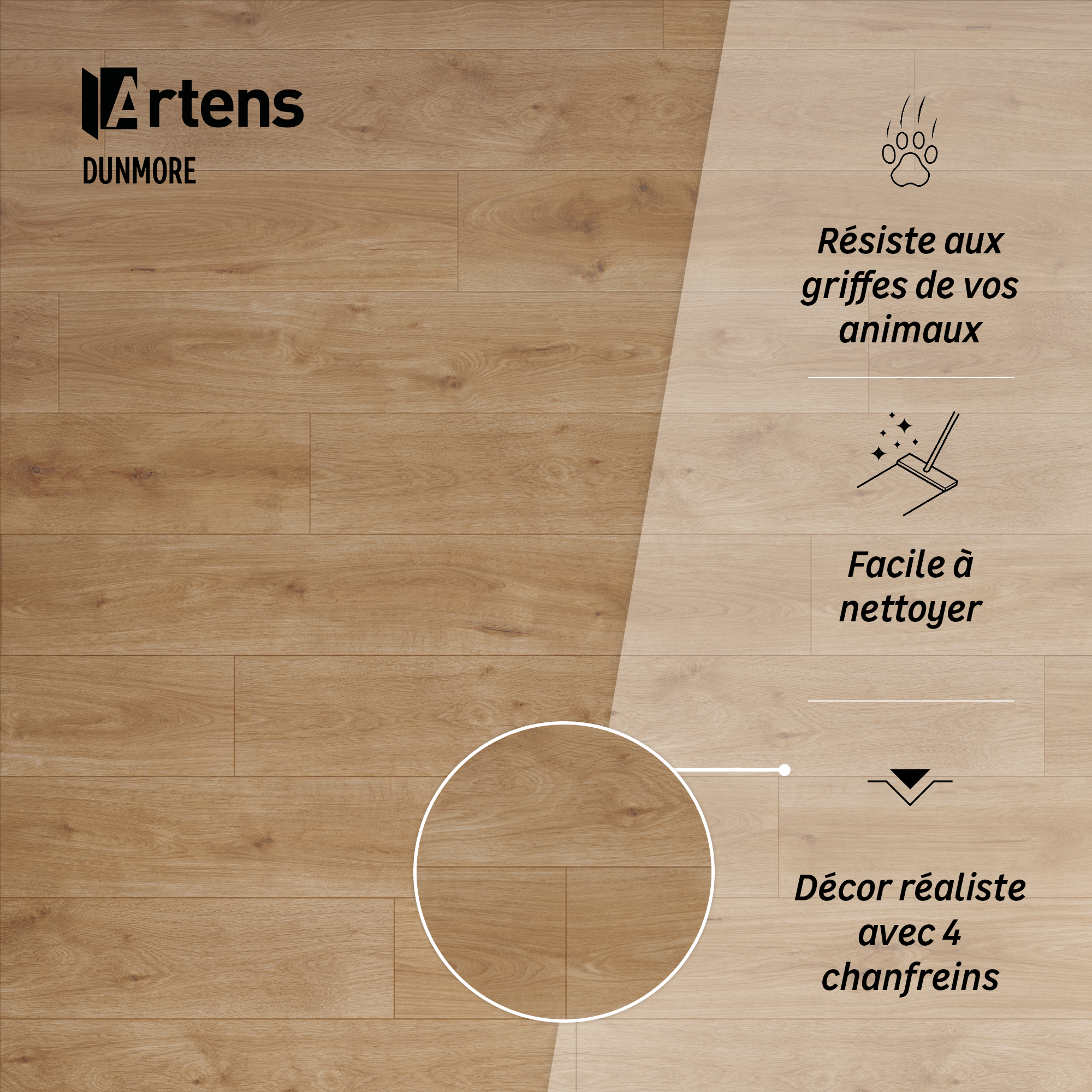 Pavimento laminato passaggio intenso ARTENS Dunmore caramello, 1.99 m² - 11