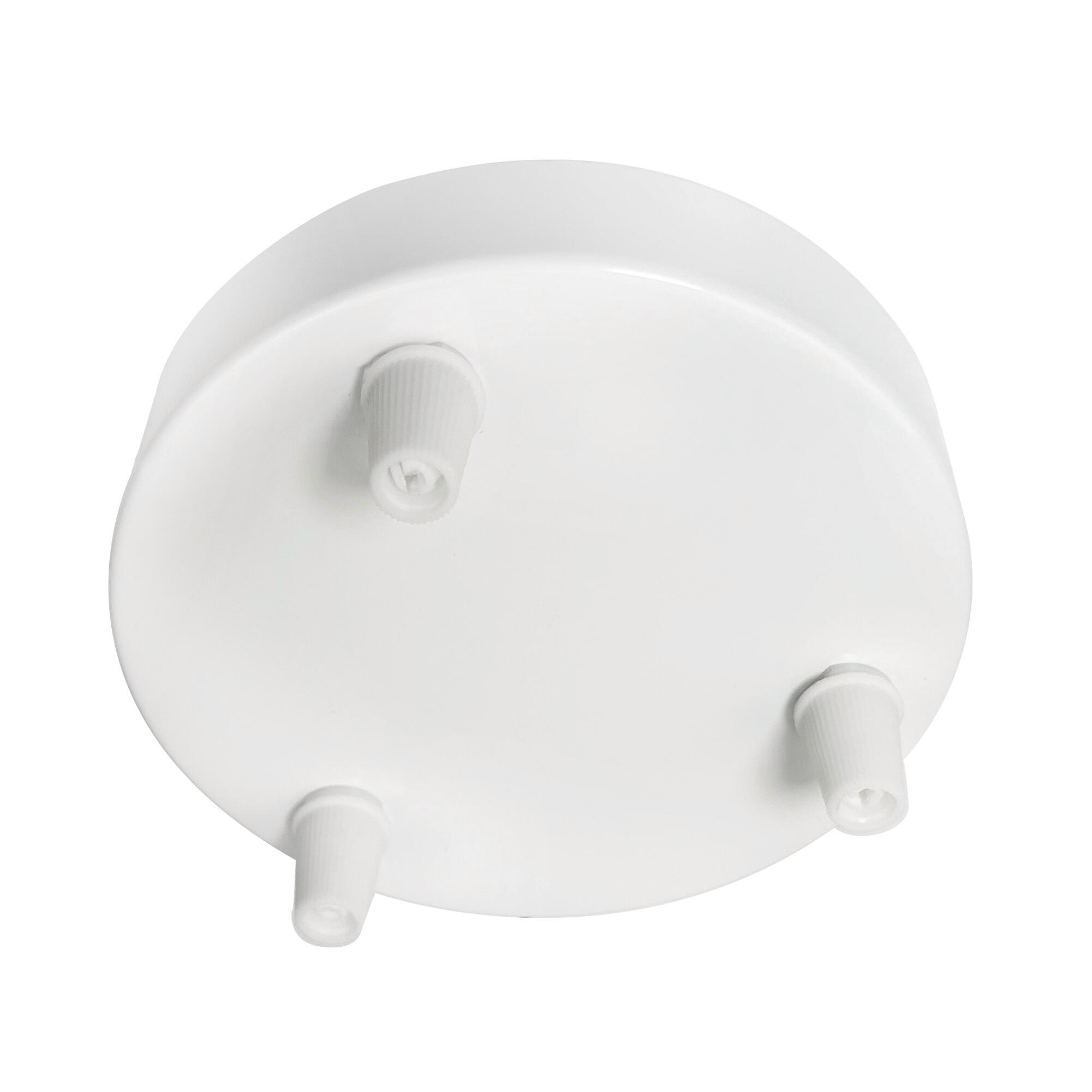 Pavillon métal rond blanc pour 3 câbles D.120mm - 3