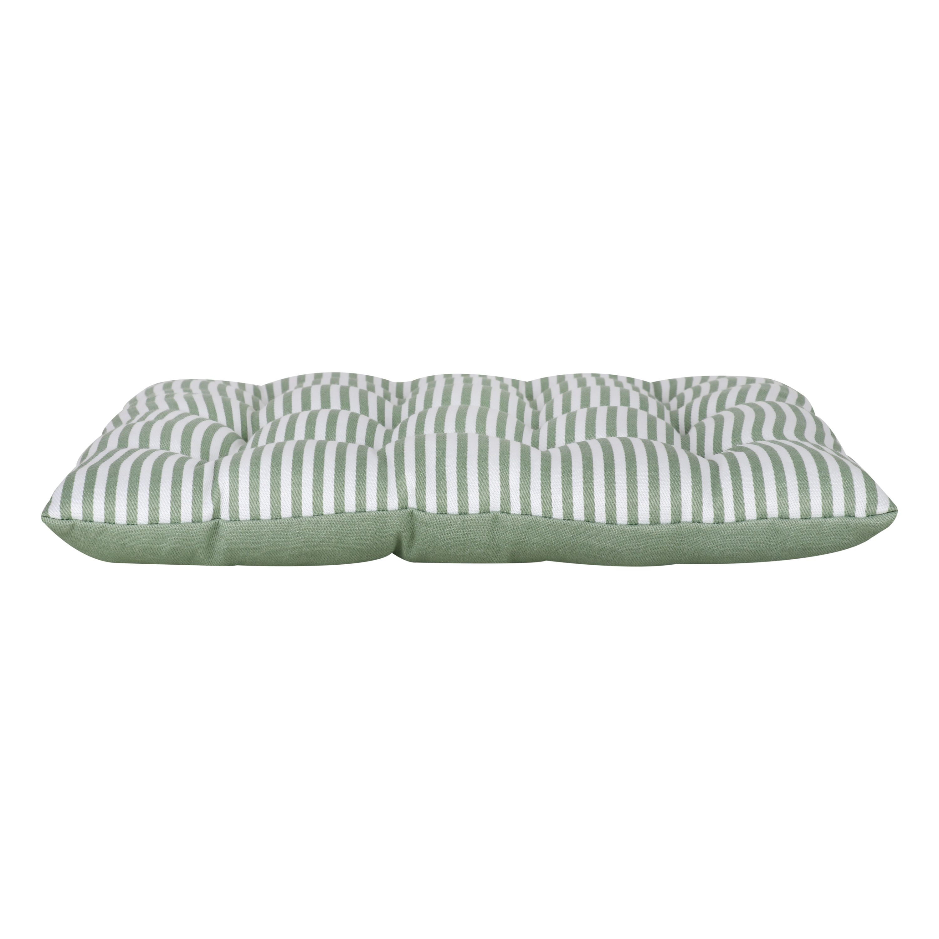 Cojín de silla cuadrado Lunor algodón, poliéster rayas verde bali INSPIRE 40x40x5 cm - 7