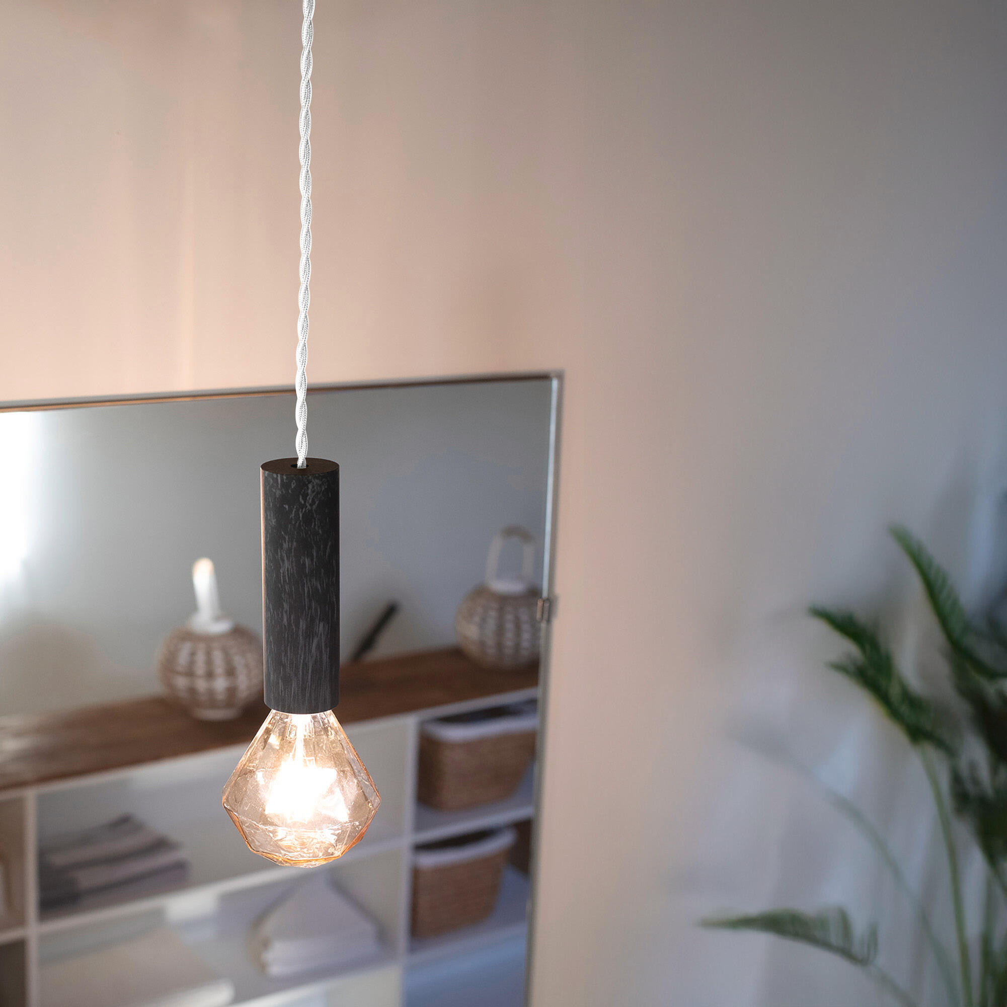 Câble torsade, TIBELEC blanc, 3 m - 3