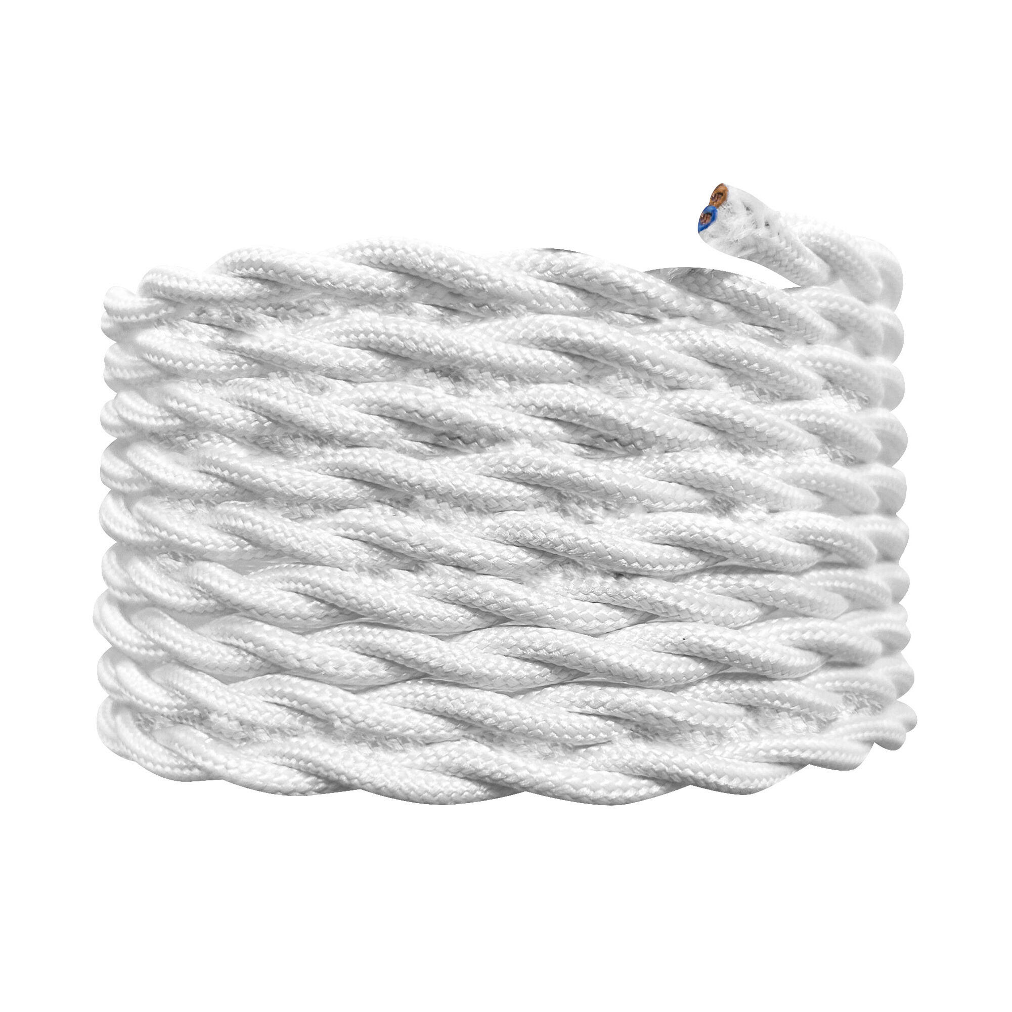 Câble torsade, TIBELEC blanc, 3 m - 2