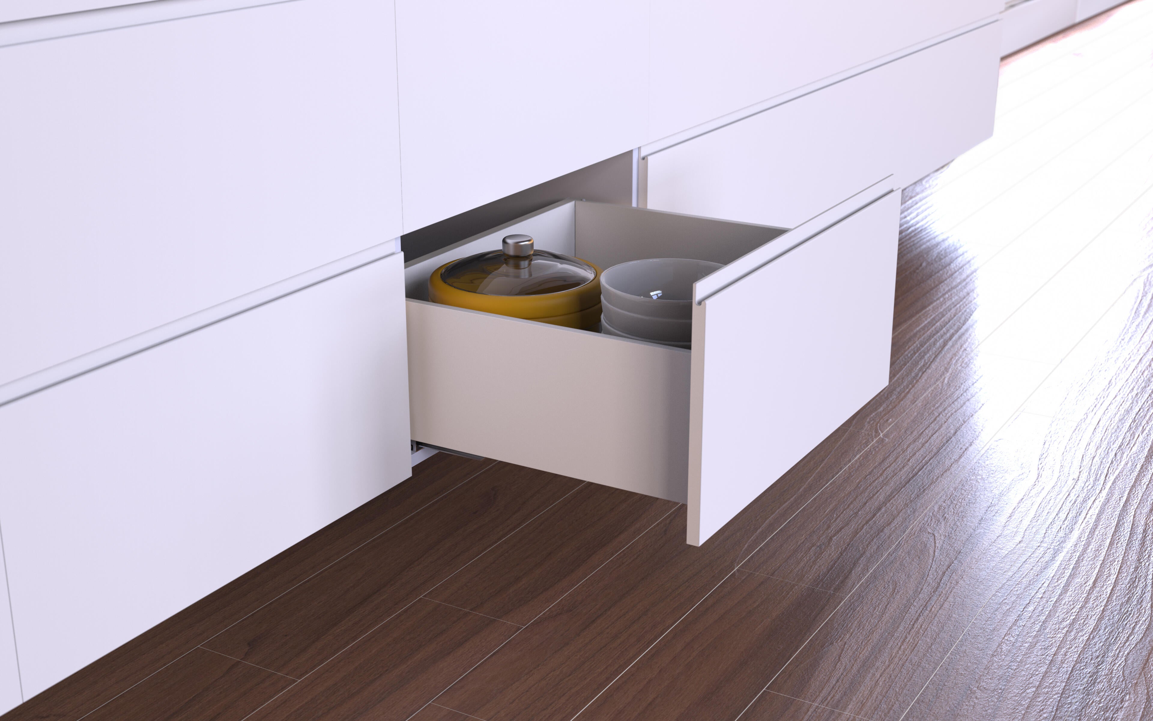 KIT GAVETERO AUTOCIERRE 60 CM - 3