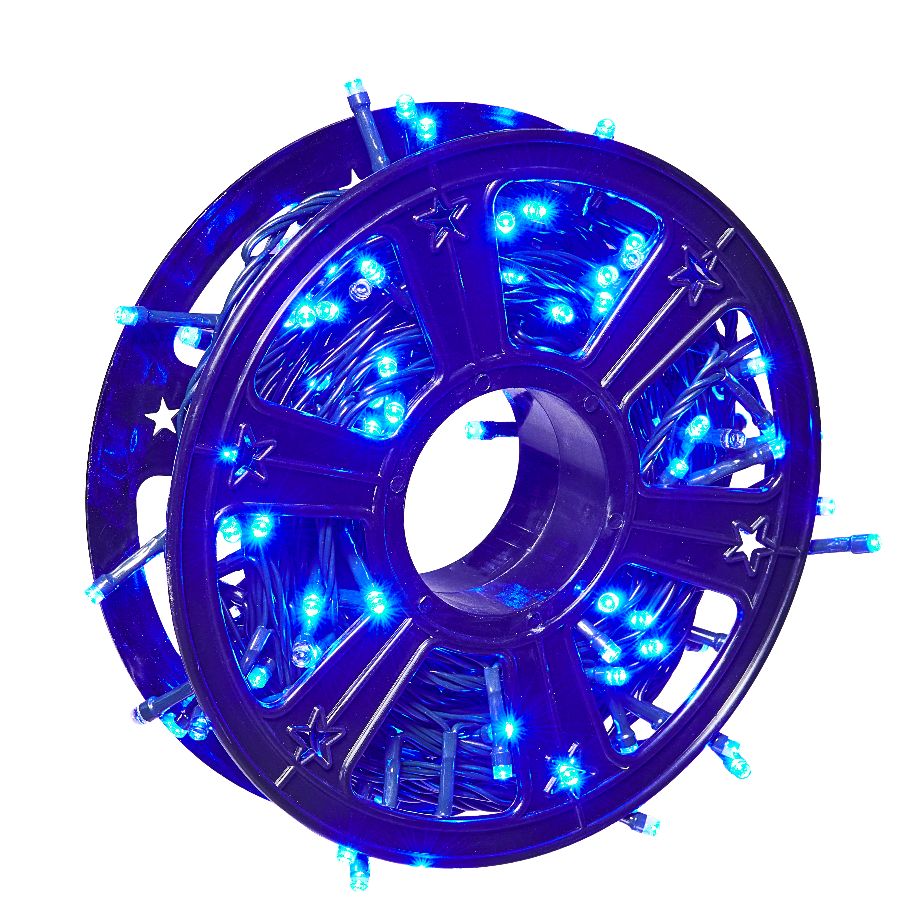 Lampki choinkowe zewnętrzne 200 LED efekt flash, dodatkowe gniazdo, niebieskie EUROHIT - 3