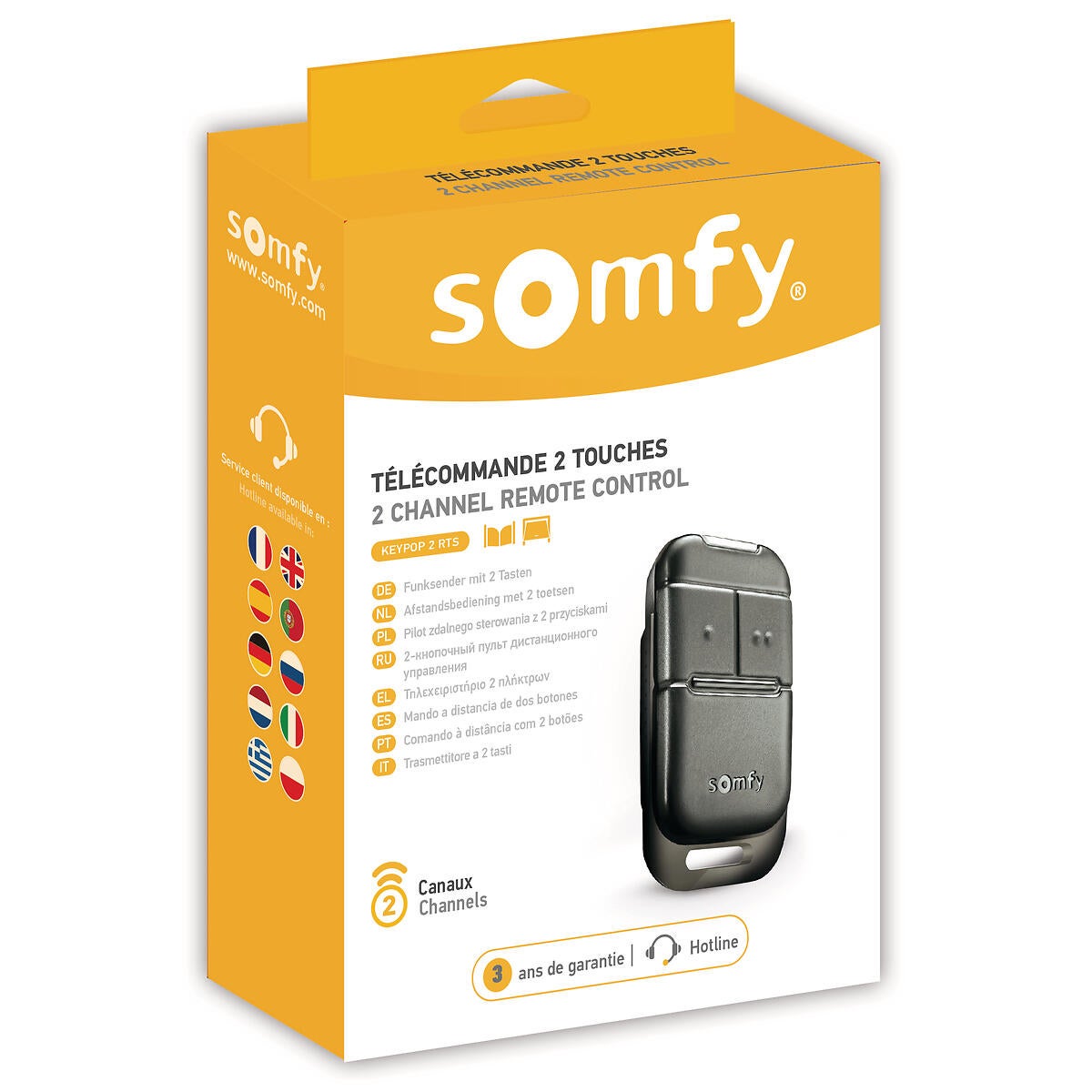 Télécommande pour motorisation de portail Keypop, SOMFY - 4