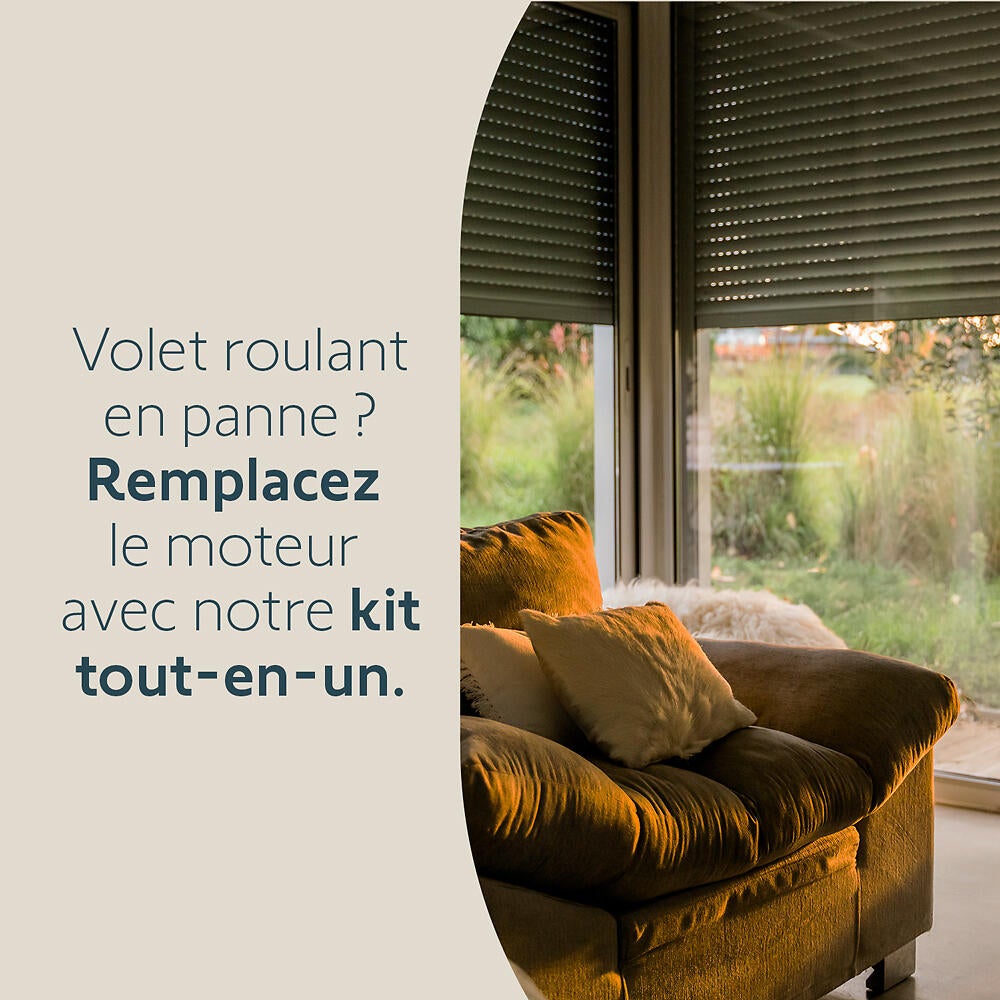 Kit de remplacement de moteur de volet roulant - Filaire - 20 Nm - Somfy 1240386 - 3