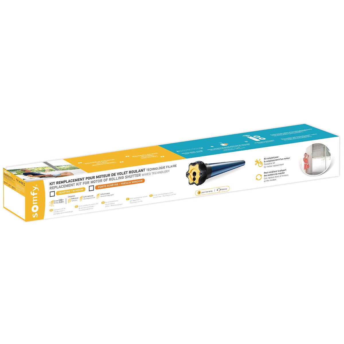 Motorisation de volet roulant filaire Diam.50 mm 1240385, SOMFY - 2