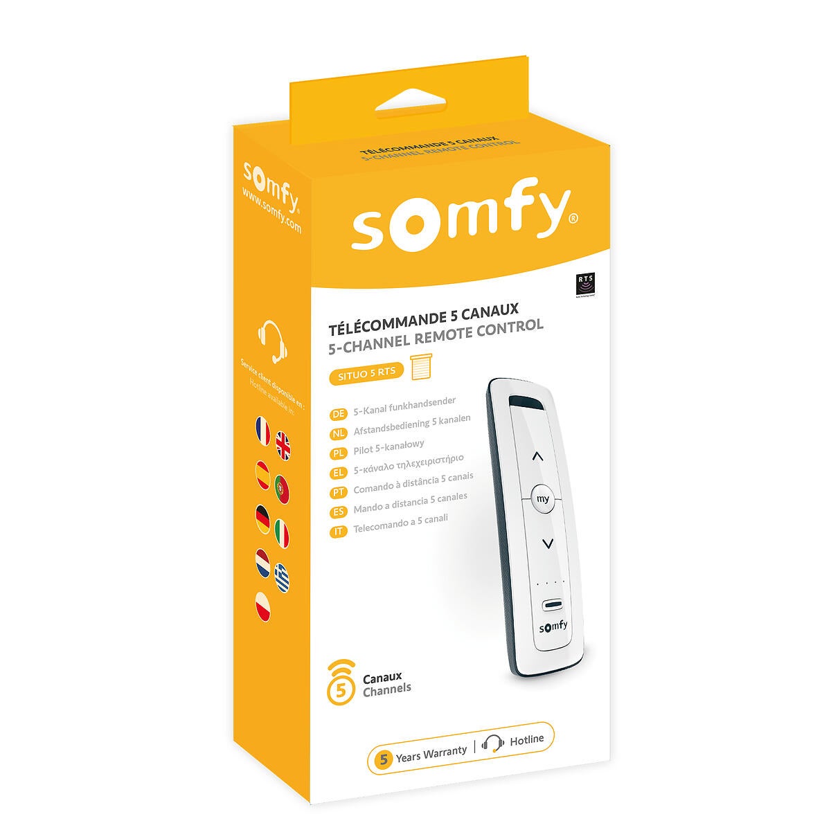 Télécommande pour volets et stores motorisés Situo 5 RTS Pure SOMFY - 6