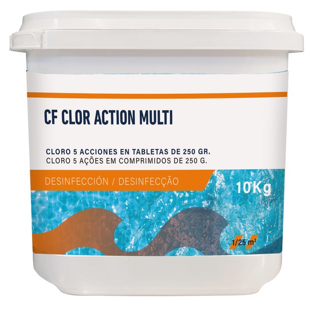 CLORO PISCINA PASTILLAS 5 ACCIONES 10 KG