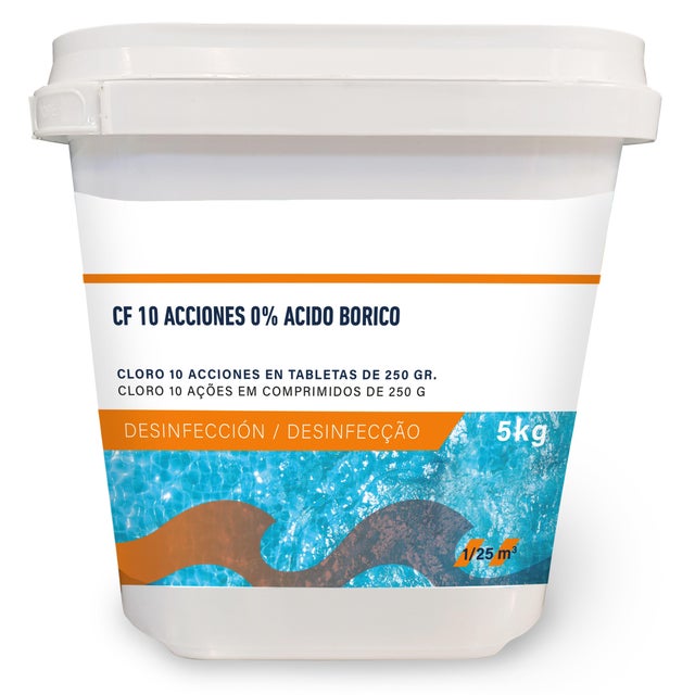 CLORO PISCINA PASTILLAS 10 ACCIONES 5KG
