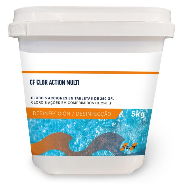 CLORO PISCINA PASTILLAS 4 ACCIONES 5 KG