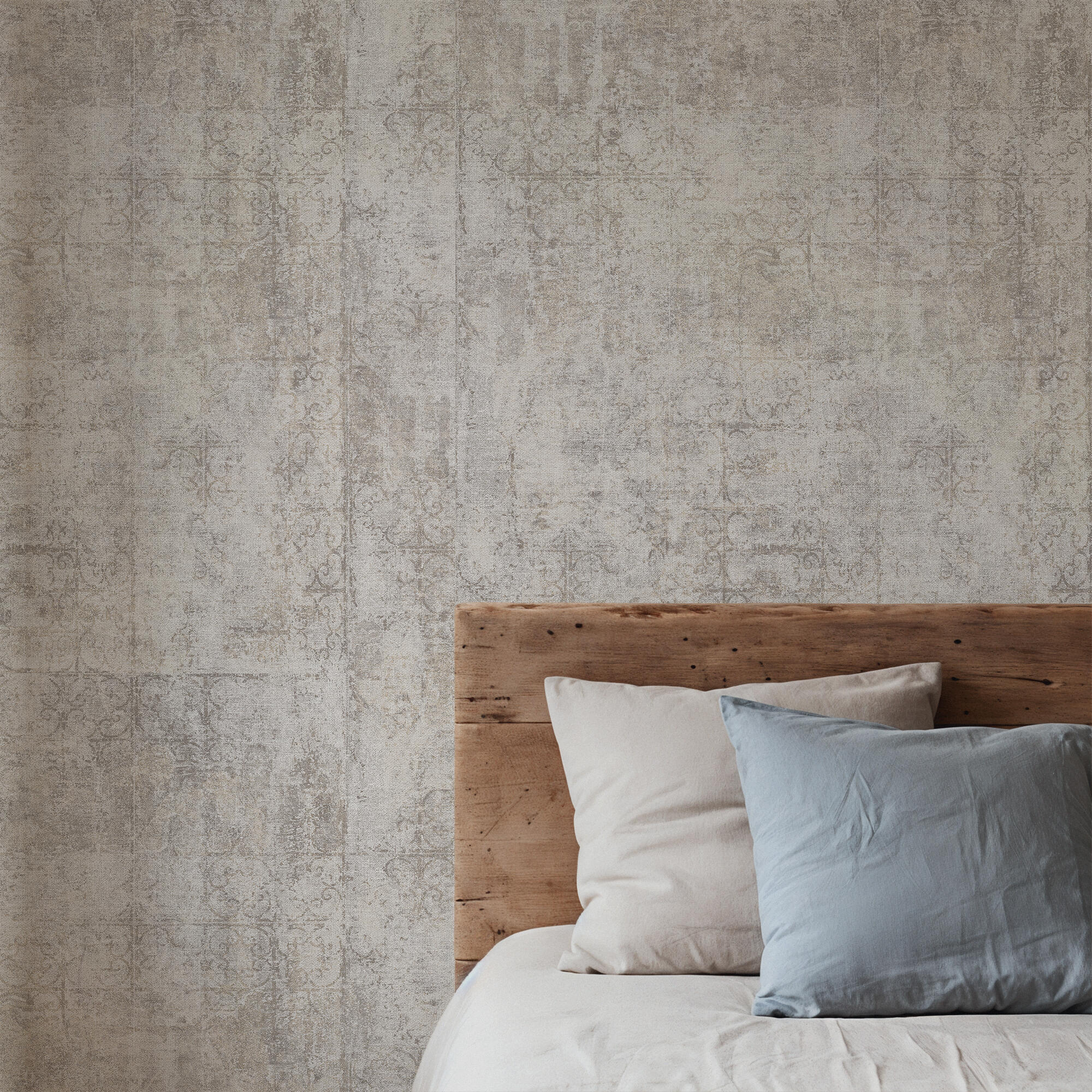 Papel pintado vinilo aplicación cola en pared liso tnt global 56390 gris lutece 53cmx10.05m lavable