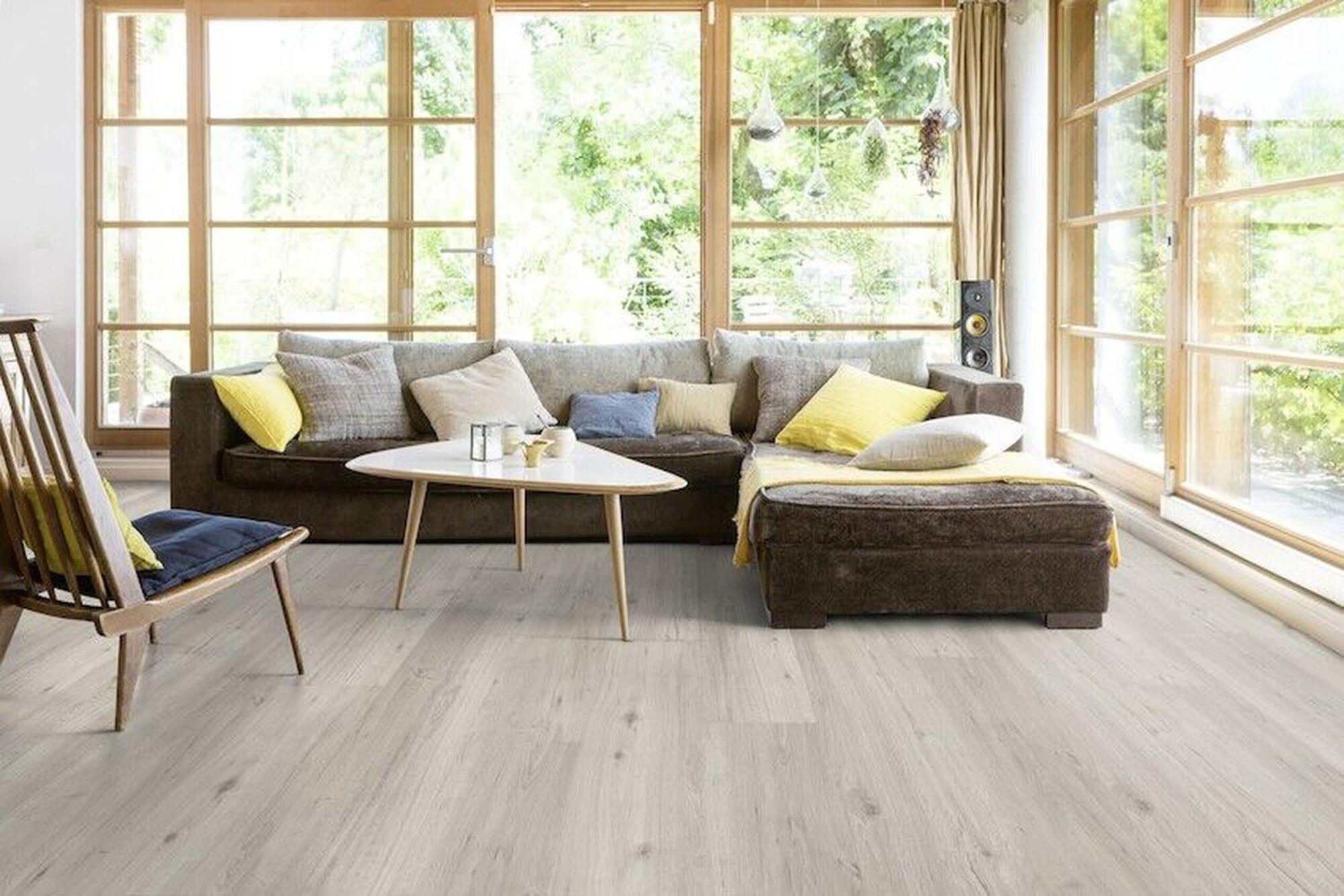 Suelo vinílico LVT clic forte SENSO CLIC 3 efecto madera gris COLUMBIA PEARL GERFLOR - 4