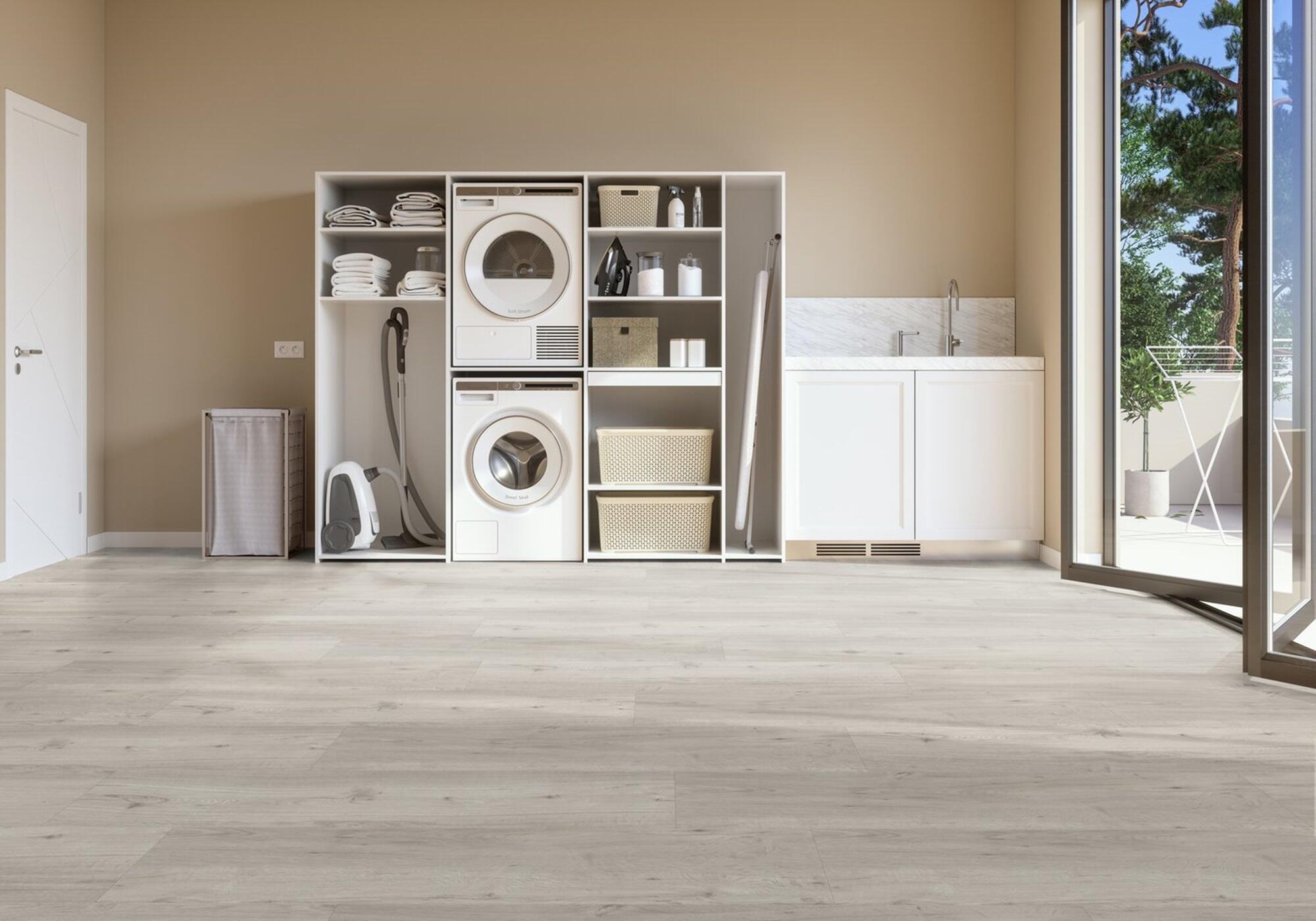 Suelo vinílico LVT clic forte SENSO CLIC 3 efecto madera gris COLUMBIA PEARL GERFLOR - 3