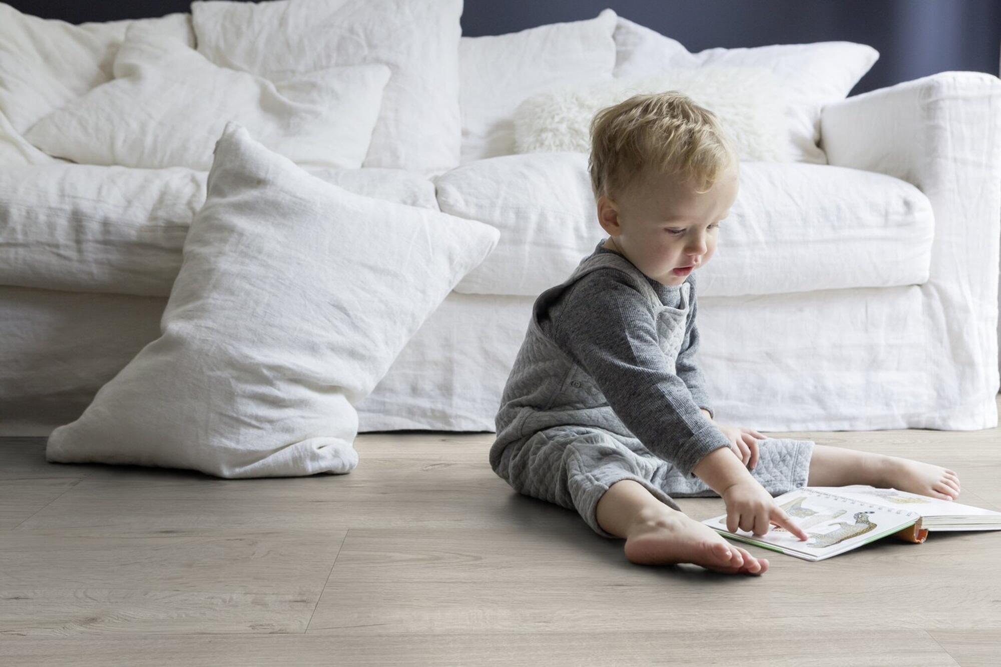 Suelo vinílico LVT clic forte SENSO CLIC 3 efecto madera gris COLUMBIA PEARL GERFLOR - 2