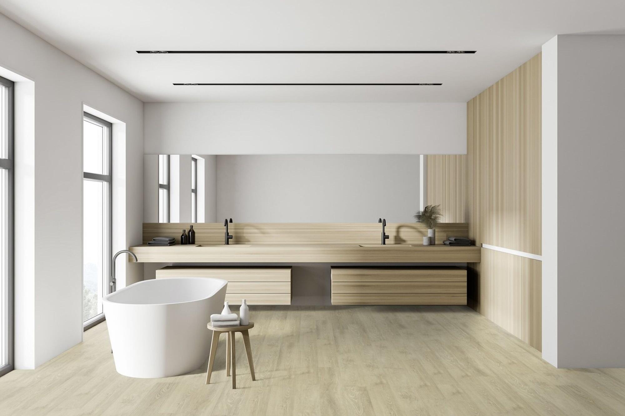 Suelo vinílico LVT clic forte SENSO CLIC 3 efecto madera natural beige SIMBA NATURE GERFLOR - 4