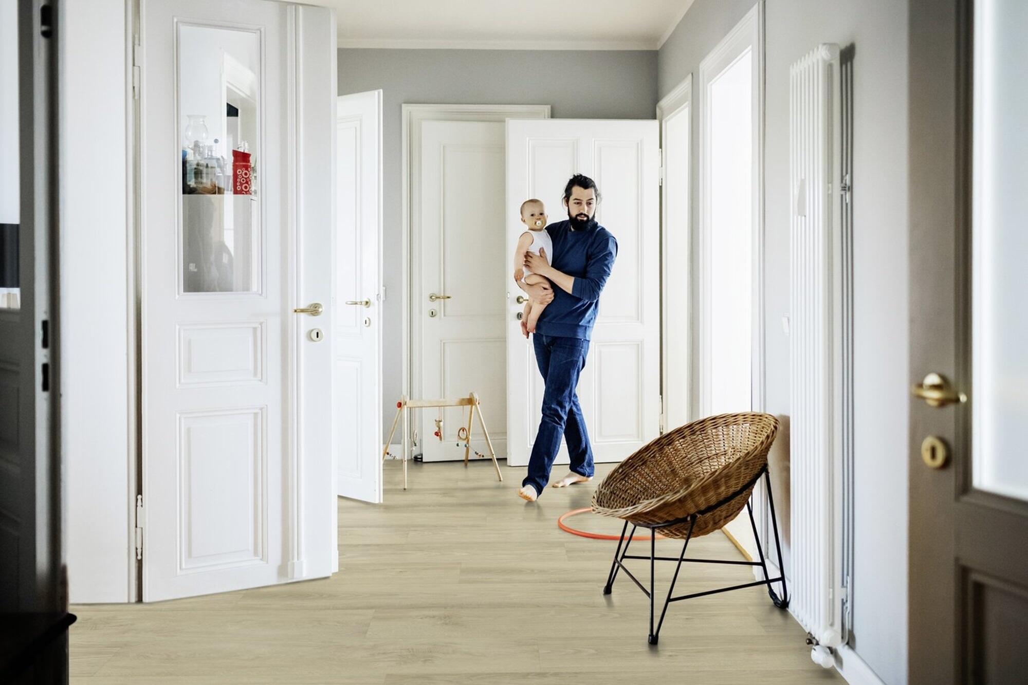Suelo vinílico LVT clic forte SENSO CLIC 3 efecto madera natural beige SIMBA NATURE GERFLOR - 2