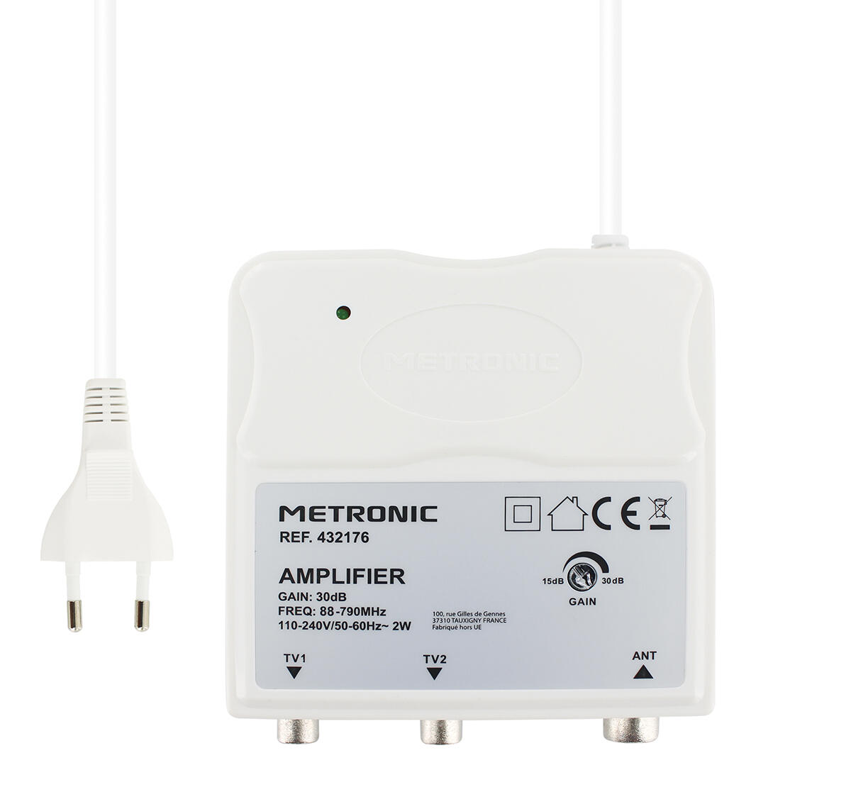 Antenne intérieure HD Ultra fine METRONIC