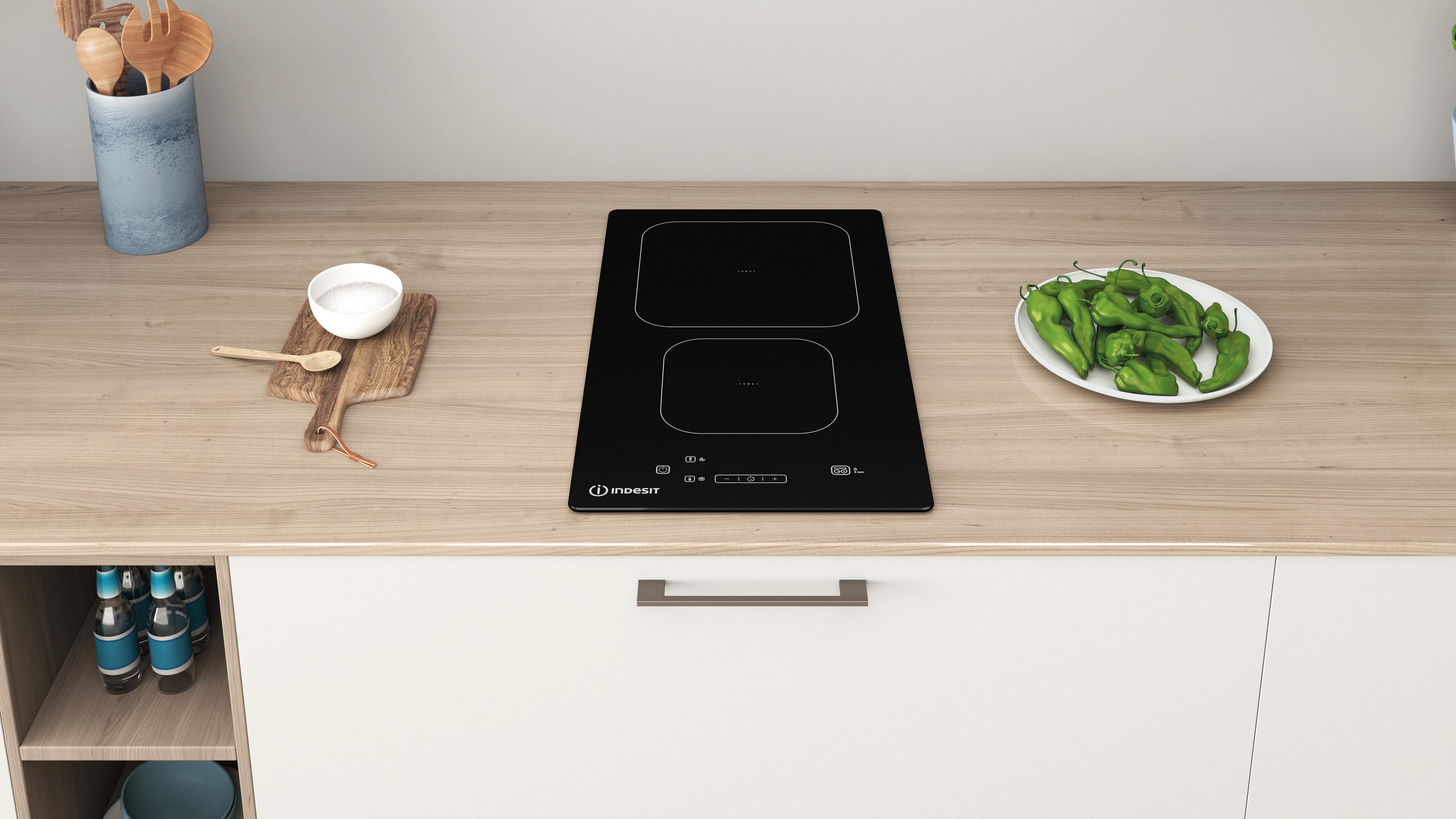 Piano cottura a induzione 2 zone IS19Q30NE HOB ID INDESIT nero - 6