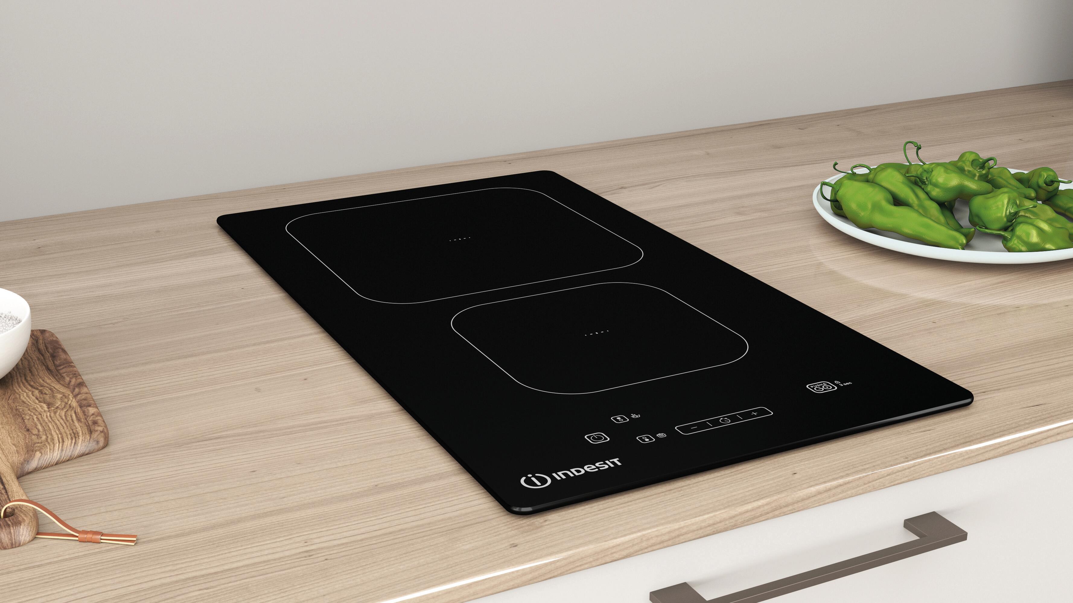 Piano cottura a induzione 2 zone IS19Q30NE HOB ID INDESIT nero - 4