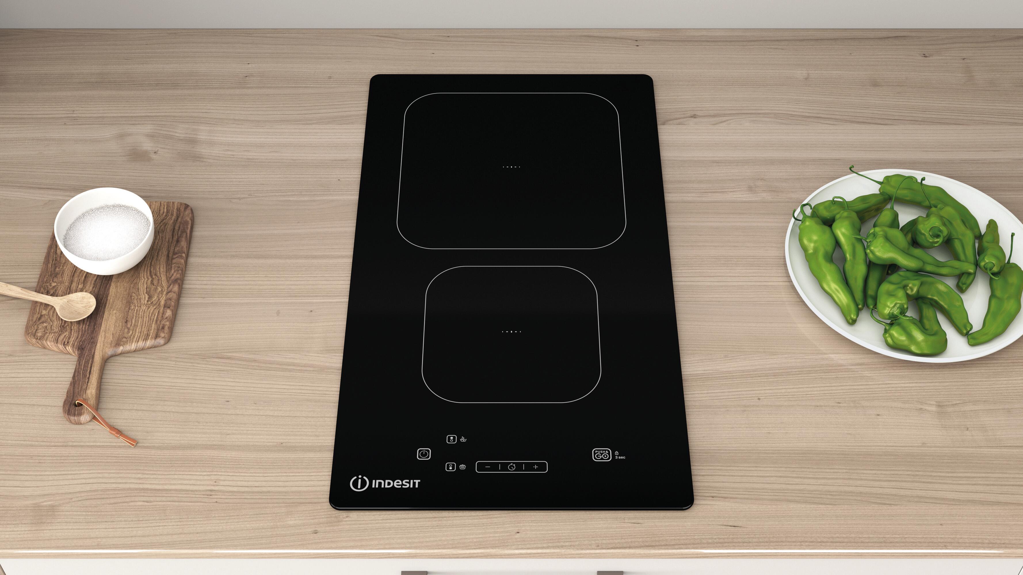 Piano cottura a induzione 2 zone IS19Q30NE HOB ID INDESIT nero - 3