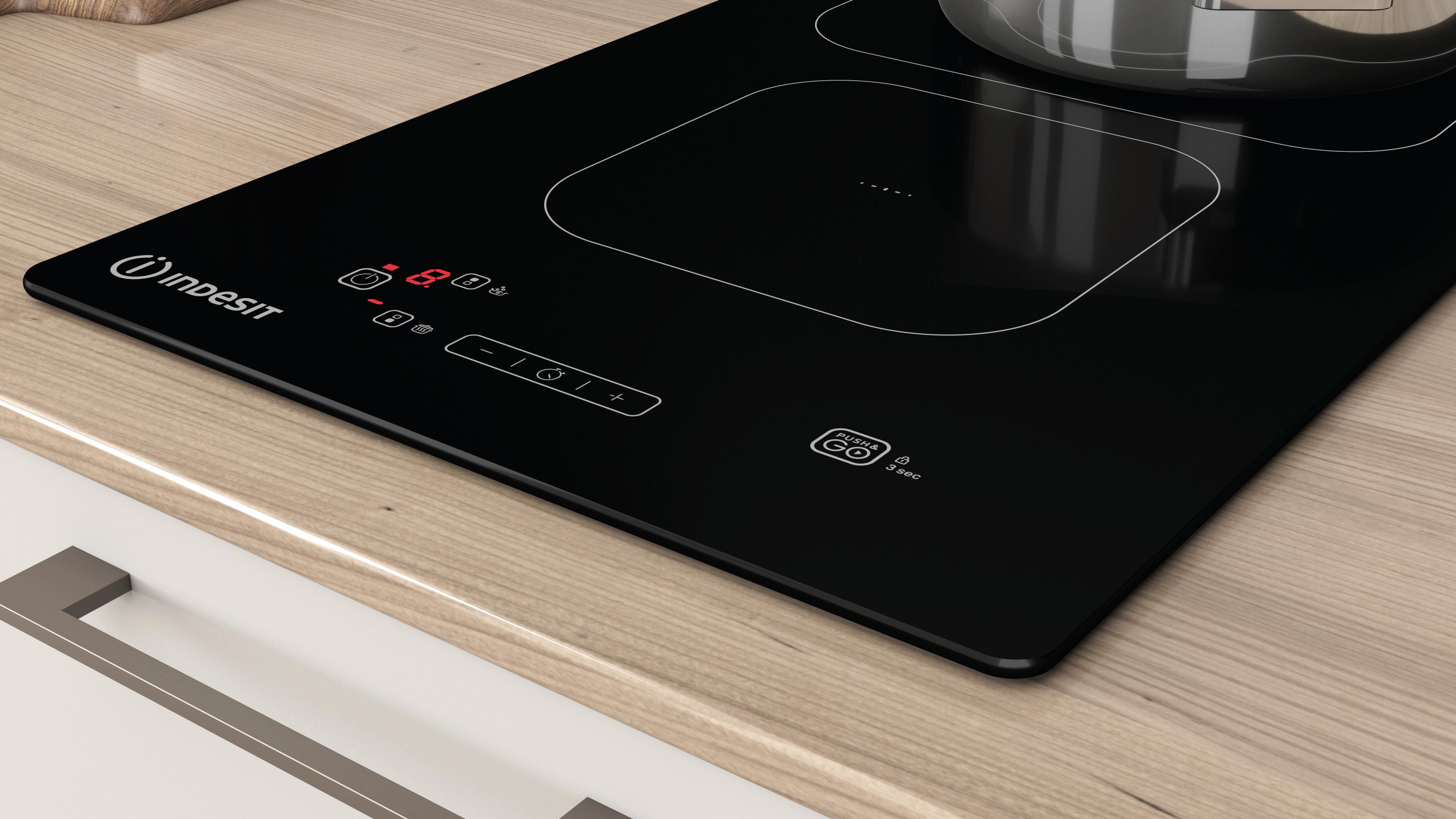 Piano cottura a induzione 2 zone IS19Q30NE HOB ID INDESIT nero - 10