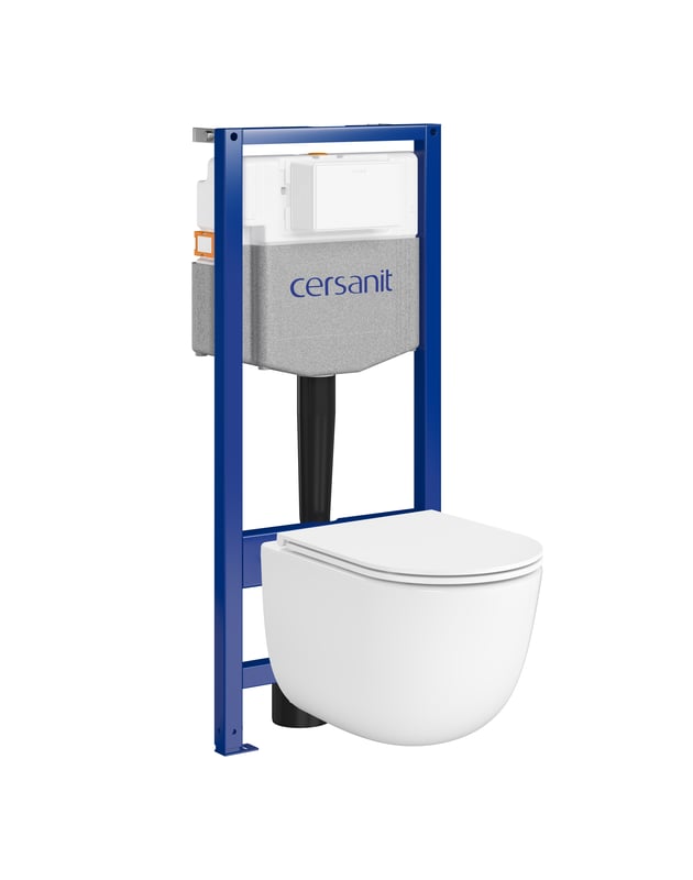 Zestaw podtynkowy WC Fiori wirowy pneumatyczny CERSANIT
