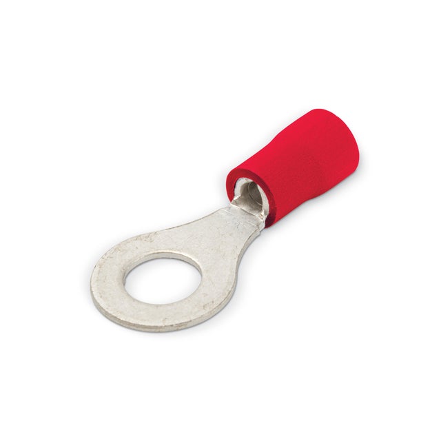 TERMINAL REDONDO ROJO 0.5-1.5/4,3MM 100UDS