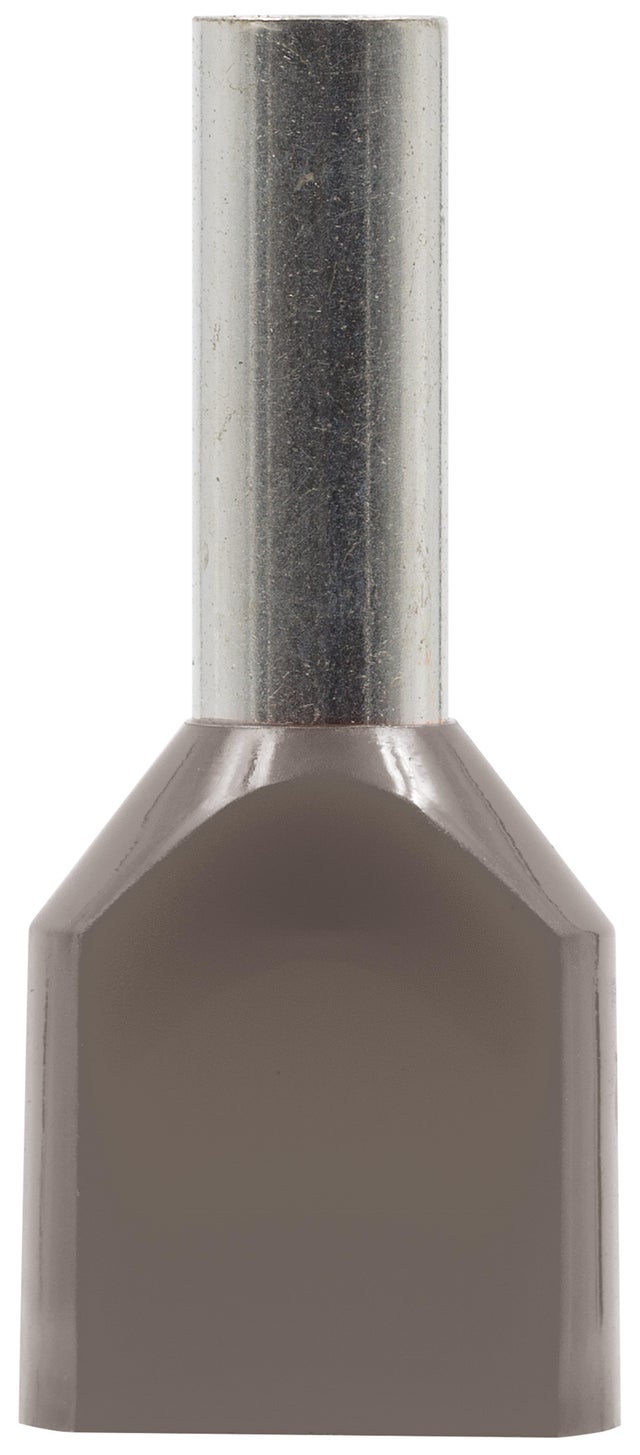 PUNTERA HUECA DOBLE GRIS 2X4/12MM 100UDS