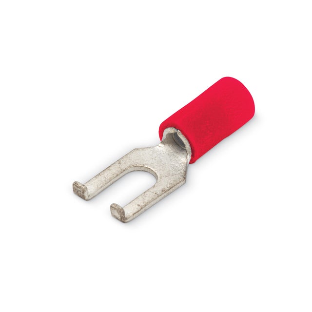 TERMINAL HORQUILLA ROJO 1.5/4,3MM 100UDS
