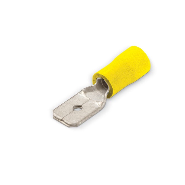 TERMINAL FASTON MACHO AMARILLO 4-6MM 50UDS