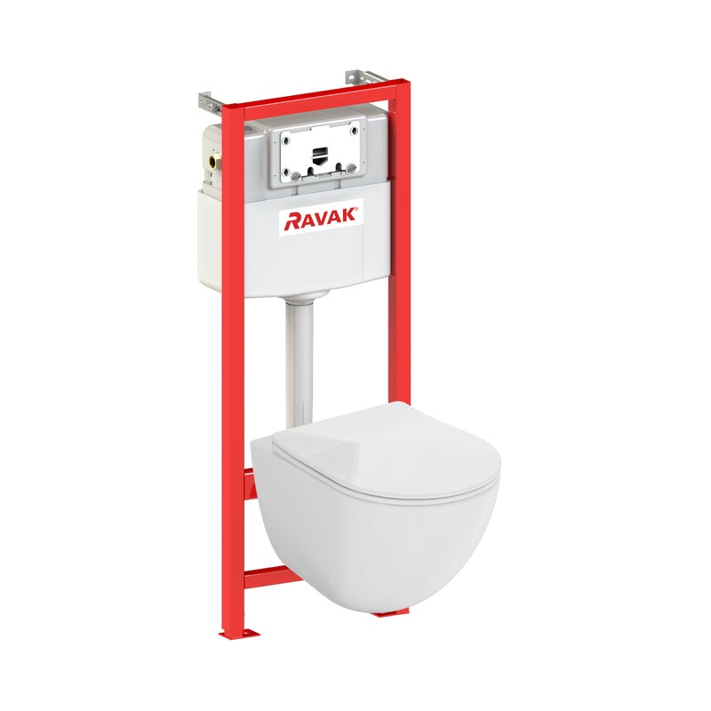 Zestaw WC podtynkowy wirowy bezkołnierzowy Ravak